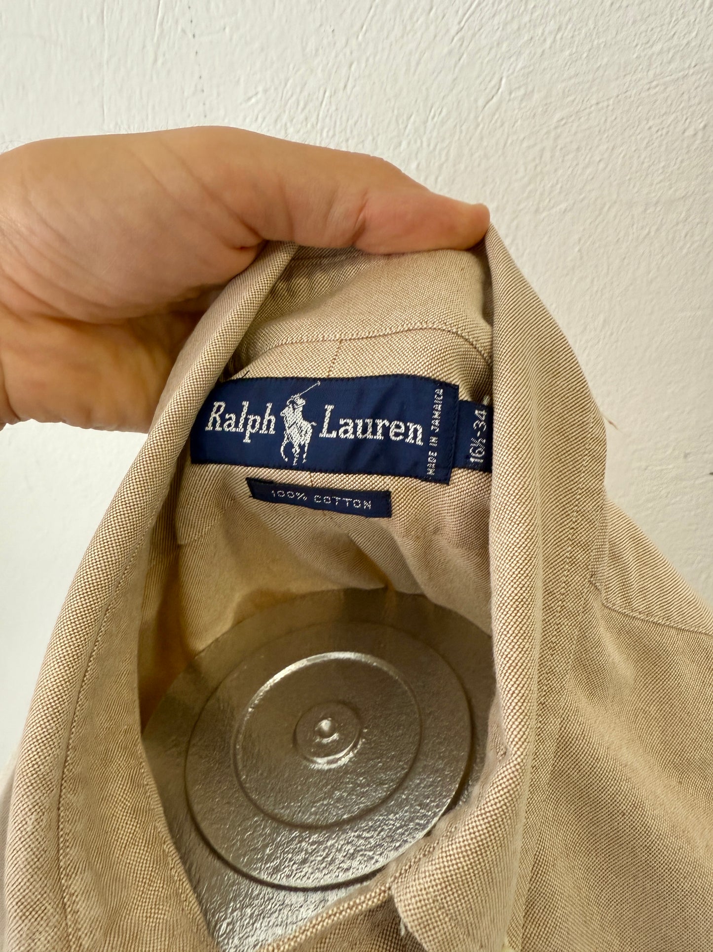 Vintage Ralph Lauren Shirt - Sand Color “L”