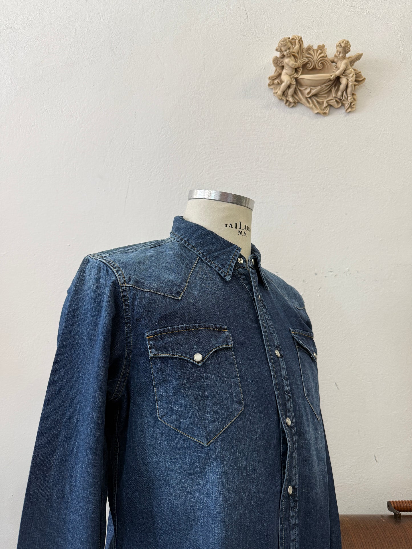 Western “Jeckerson” Denim Shirt - S, M, L