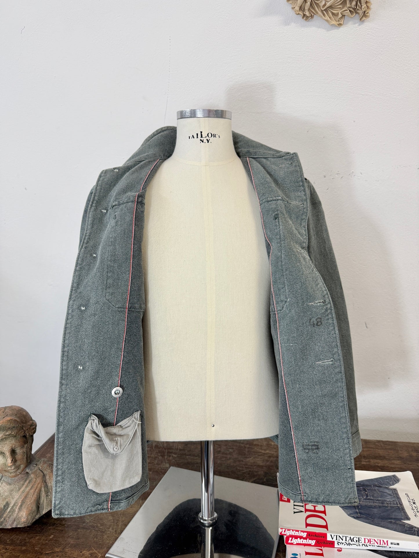 Vintage Selvedge Swiss Army Jacket “S/M”