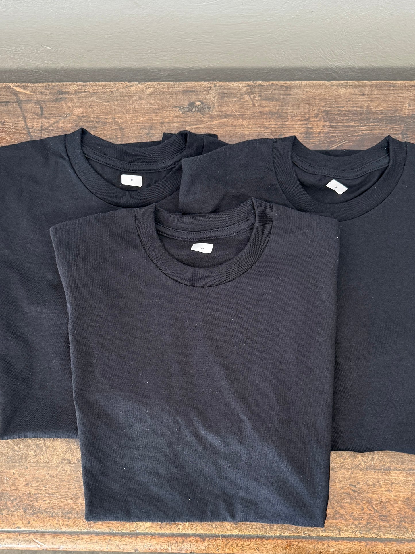 Pack of Three Black T-Shirts