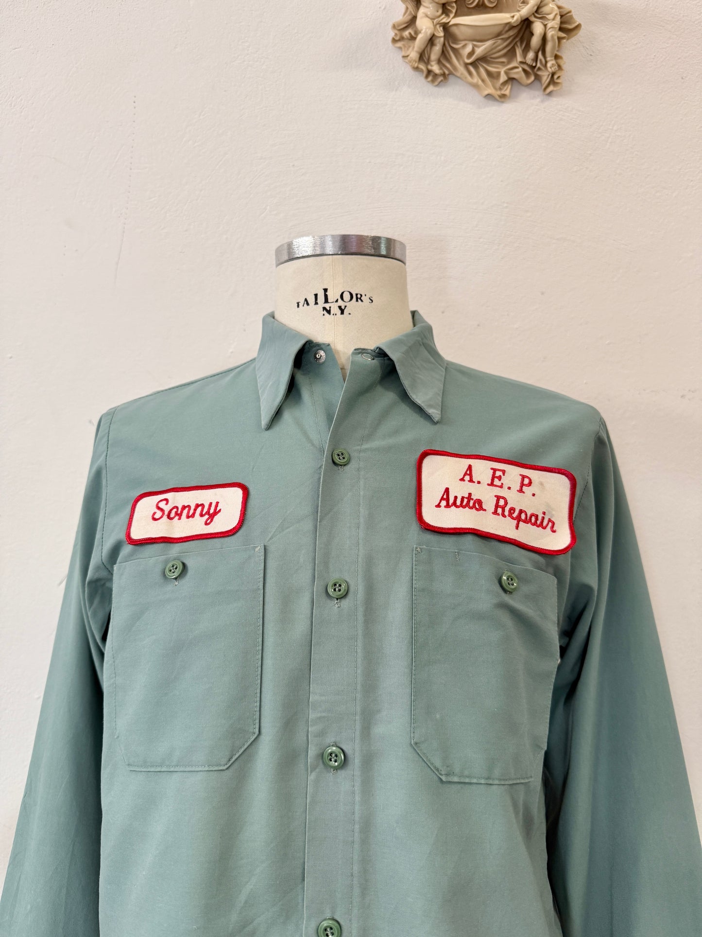 Vintage Work Shirt Sonny Made in Usa “M”