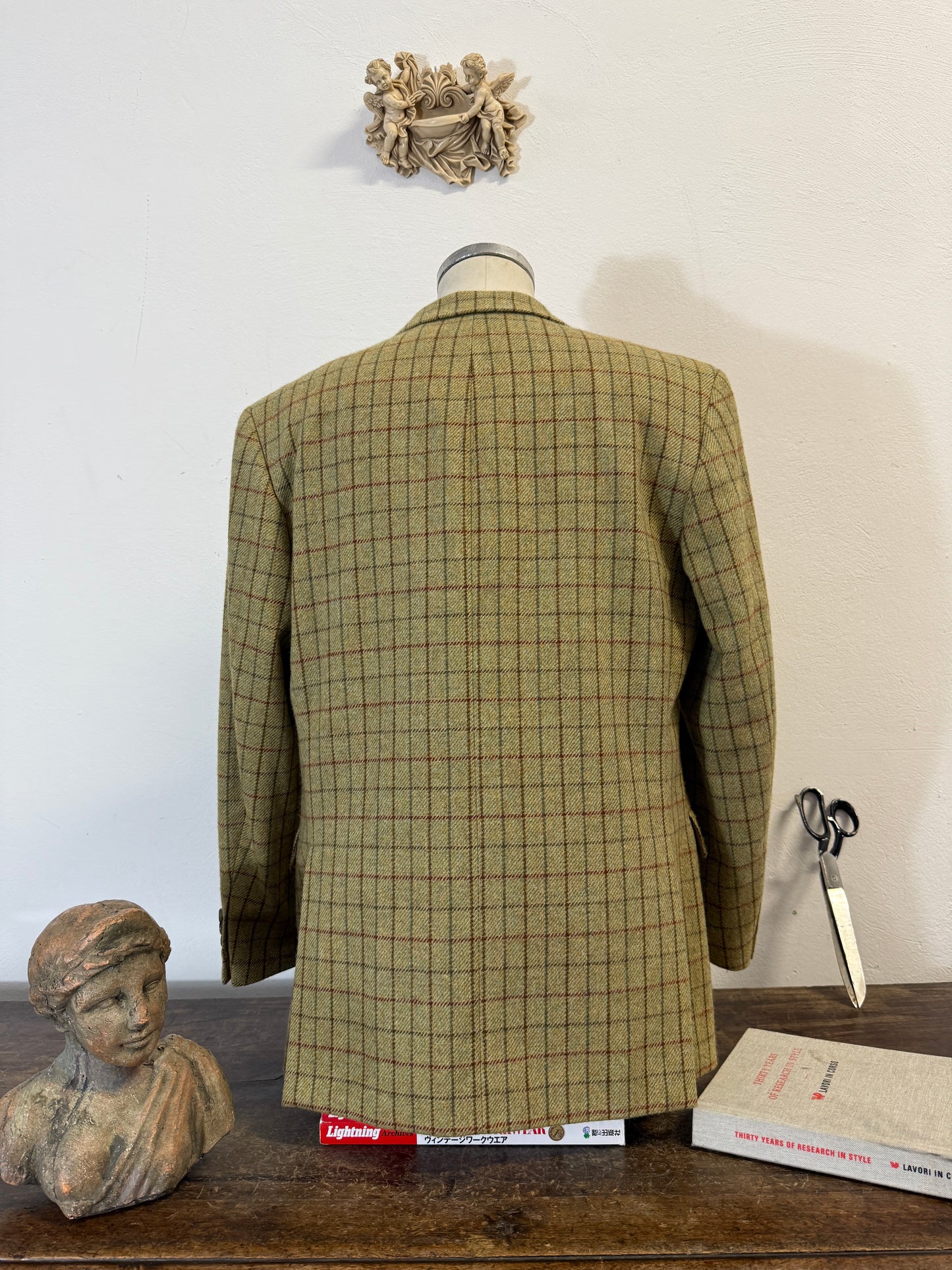 Vintage Checkered Wool Jacket “L”