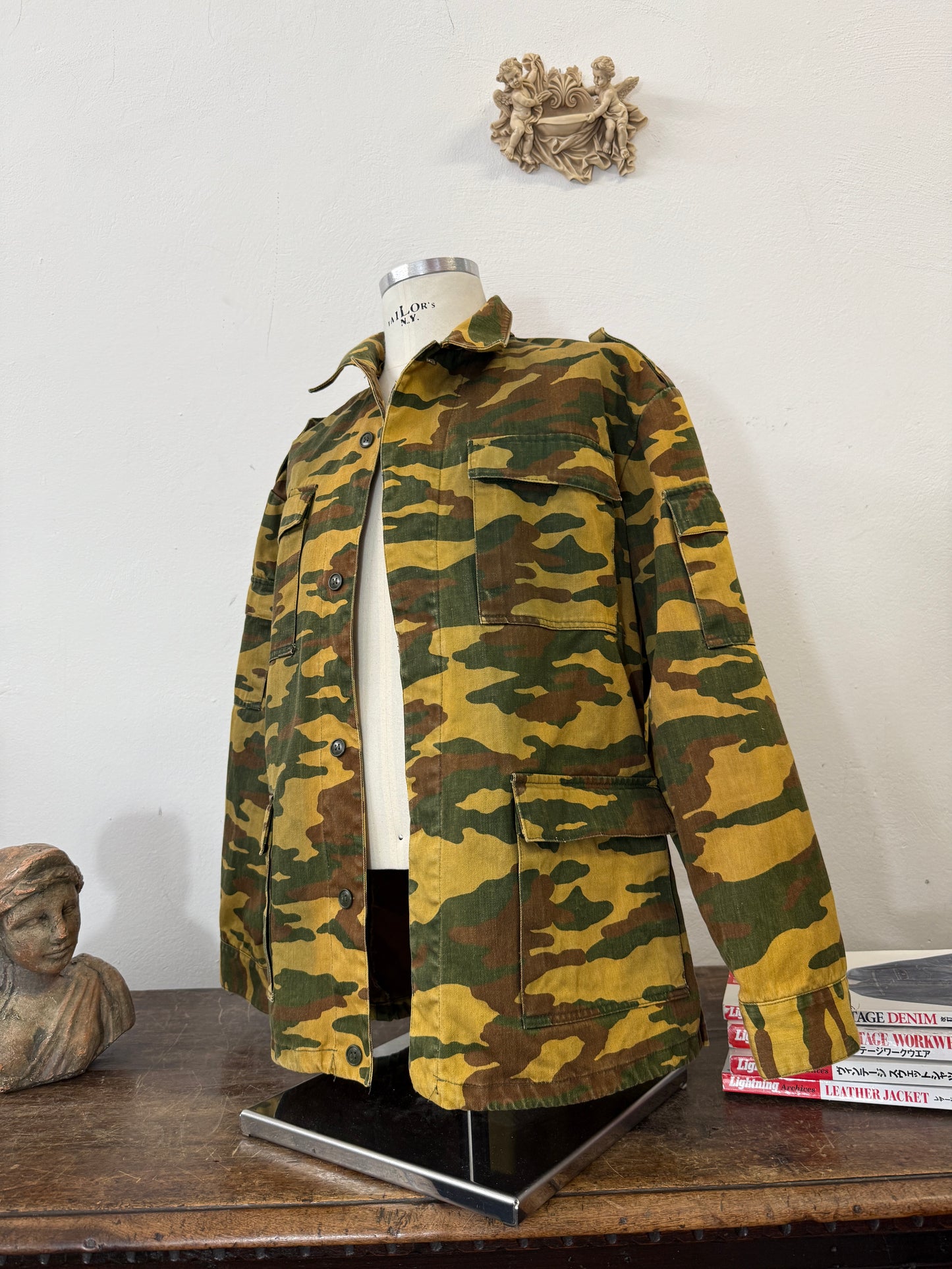Vintage Camo Military Jacket “L/XL”