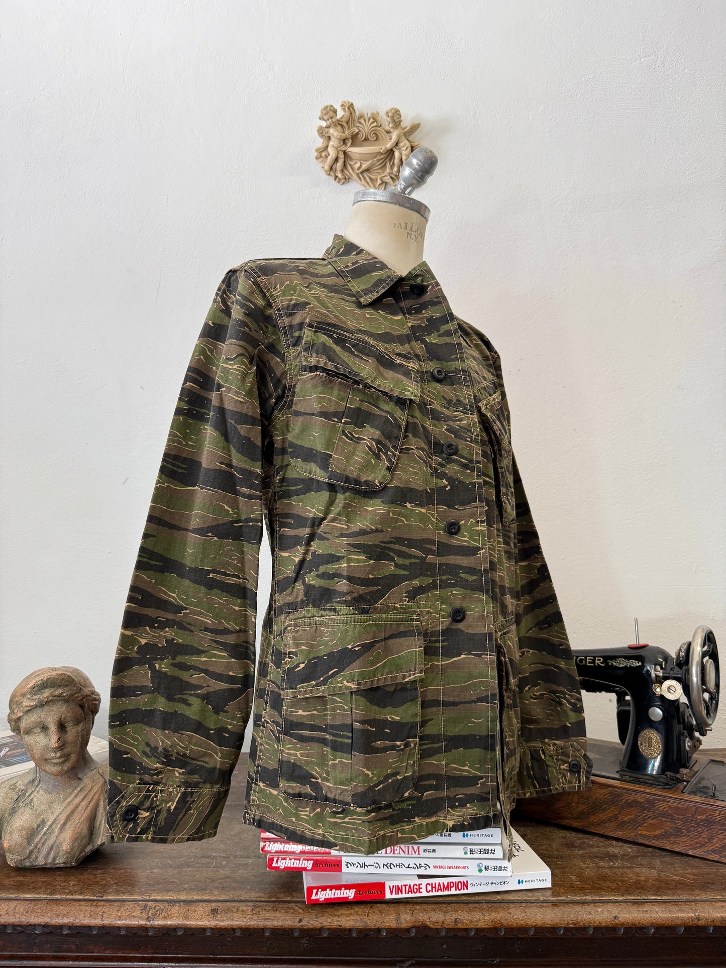 Jungle Jacket Tiger Us Army Rip Stop - Chesapeakes “L”