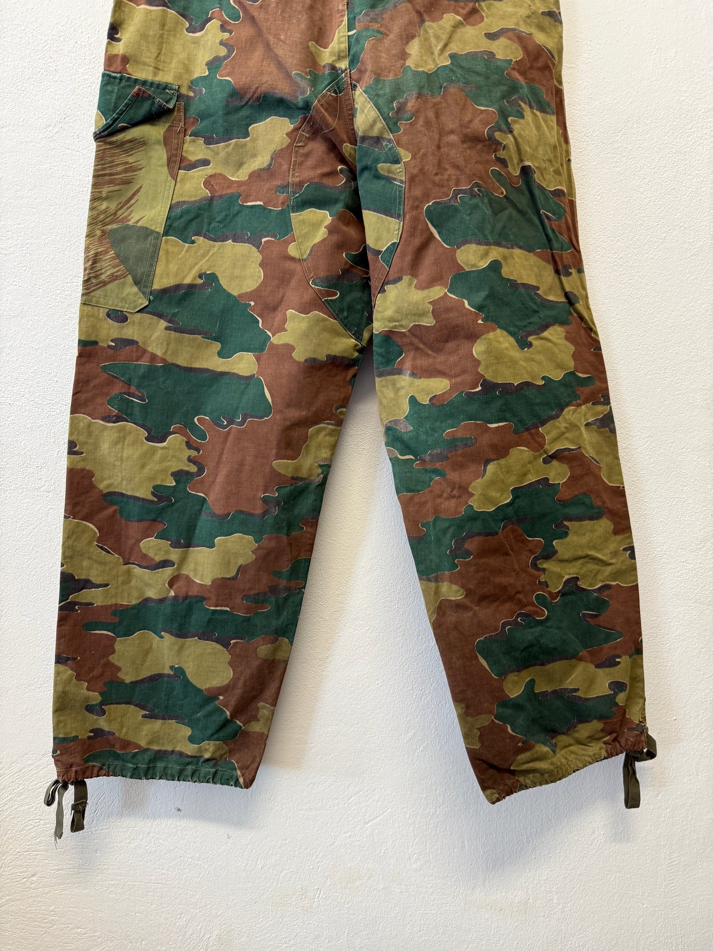 Vintage 1950s Belgian Army Camo Paratrooper Pants “W35”