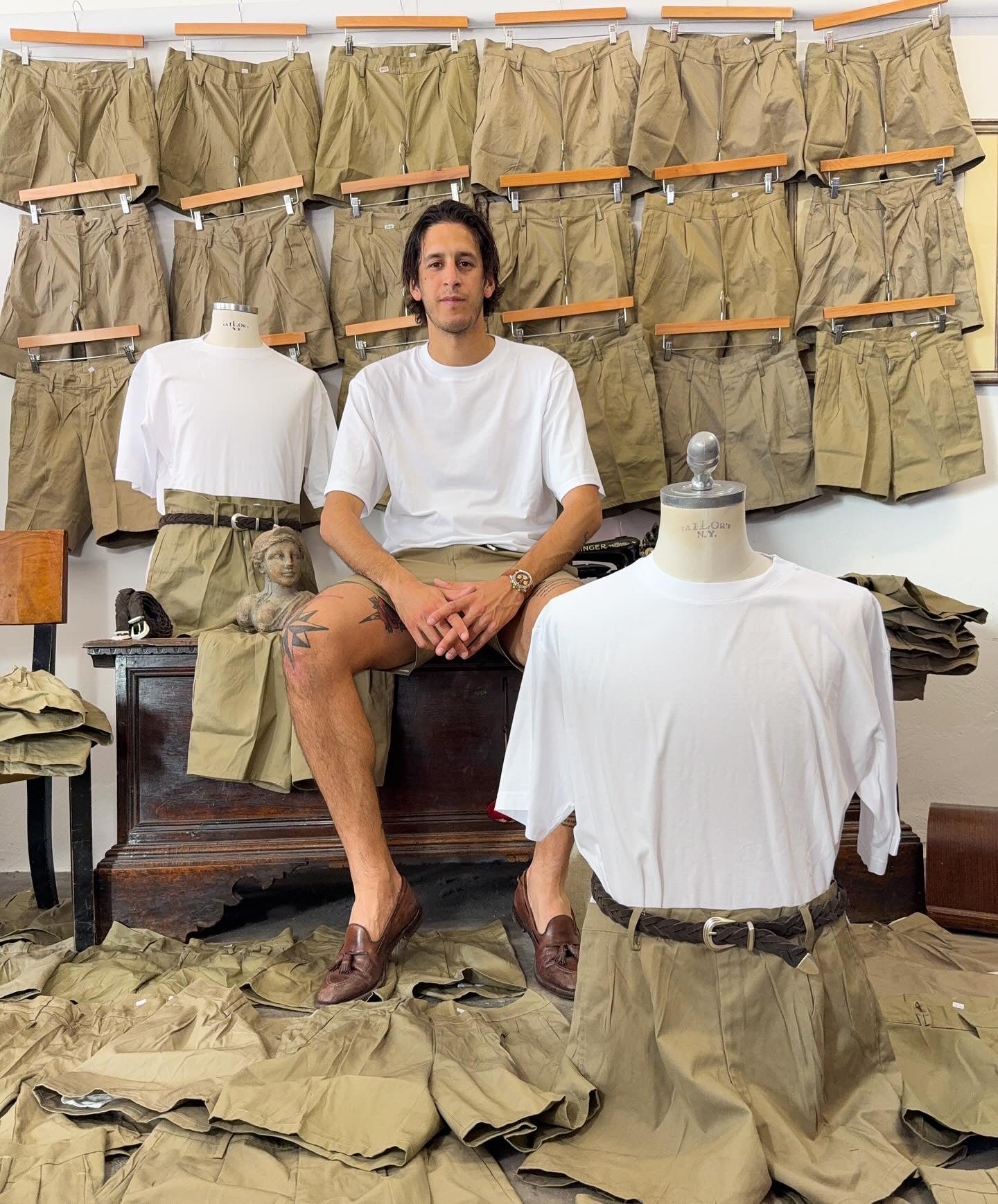 Vintage Italian Army Shorts