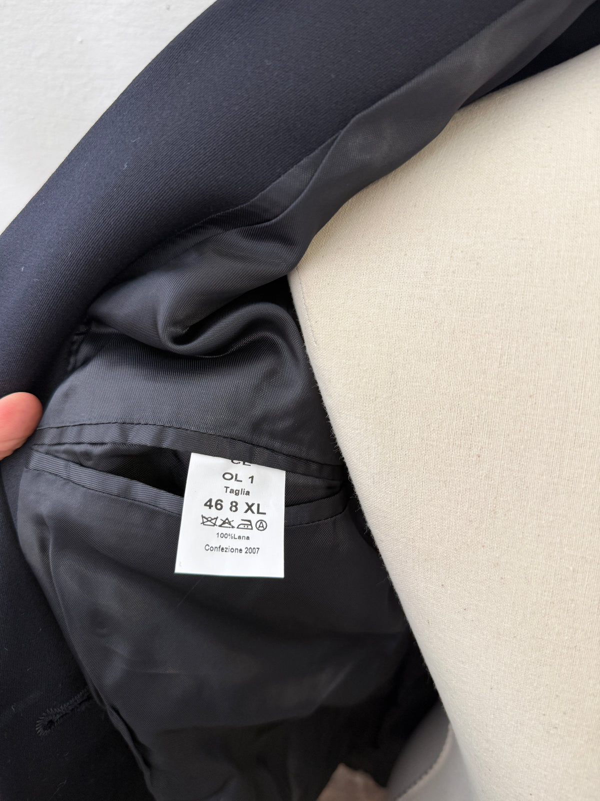 Vintage Italian Navy Double Breasted Jacket “S”