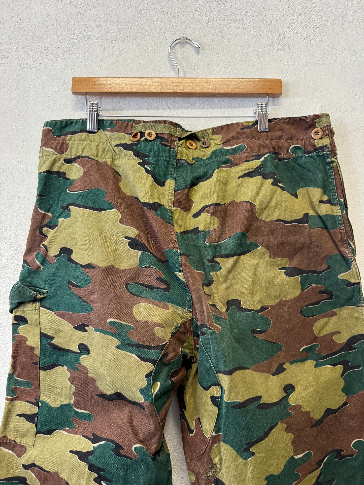 Vintage 1950s Belgian Army Camo Paratrooper Pants “W38”
