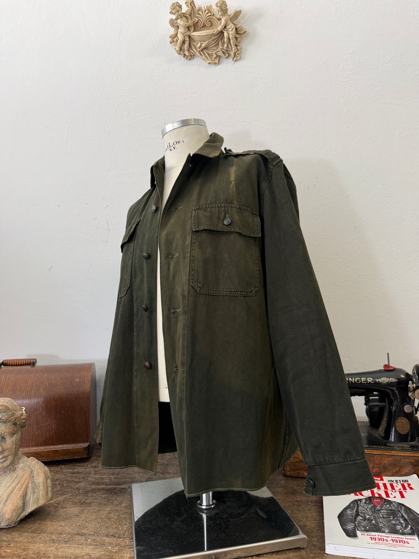 Vintage 80’s Faded Hungarian Army Shirt “L”