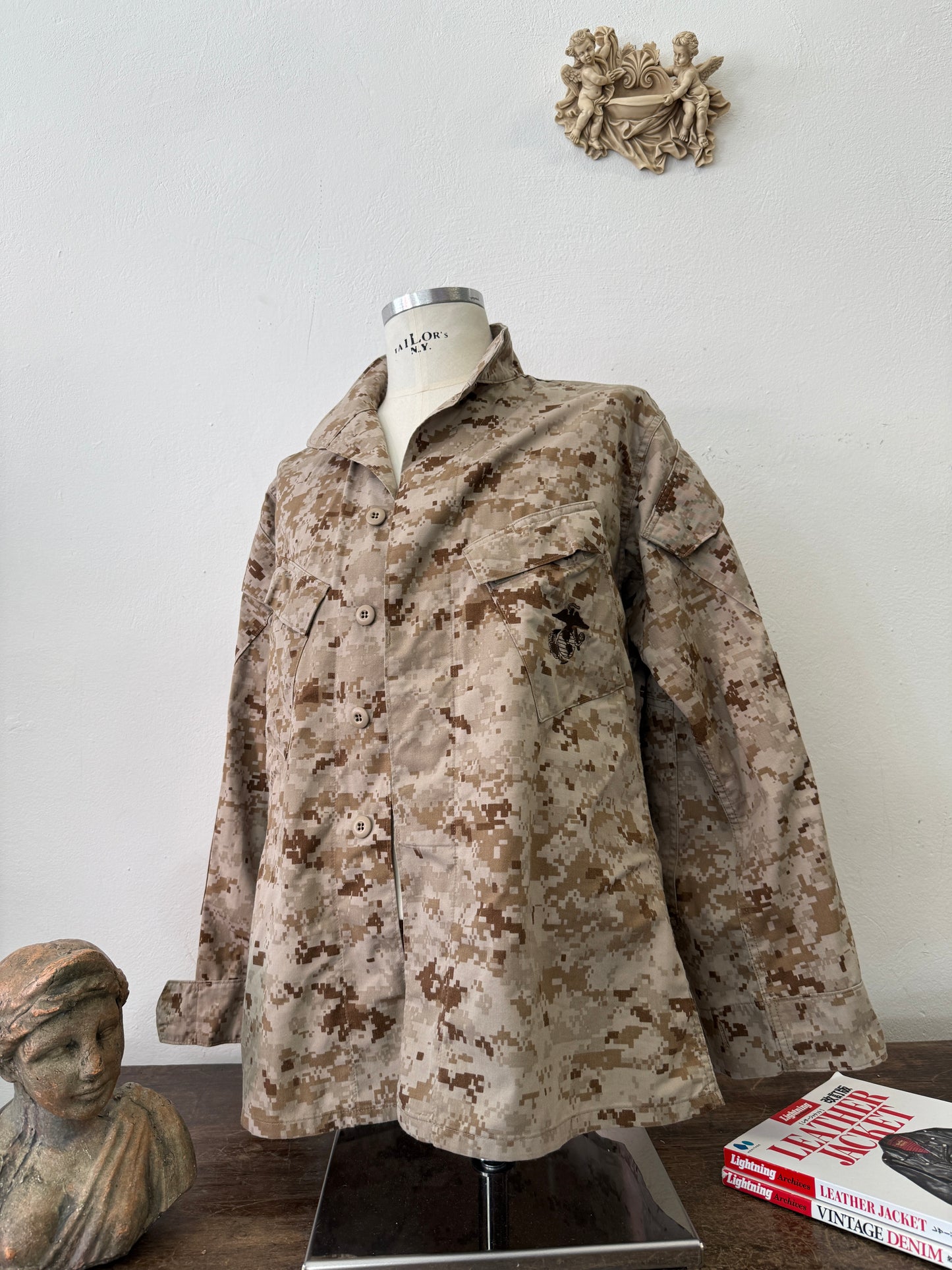 Vintage Us Marine Corps USMC Desert Marpat Combat Jacket “L”