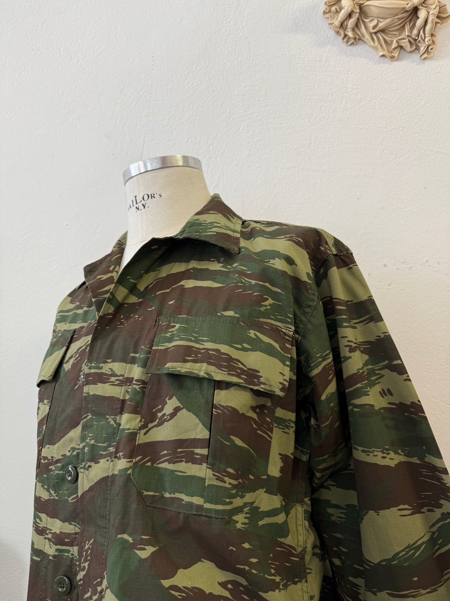 Deadstock Greek Army Lizard BDU Jacket Ripstop