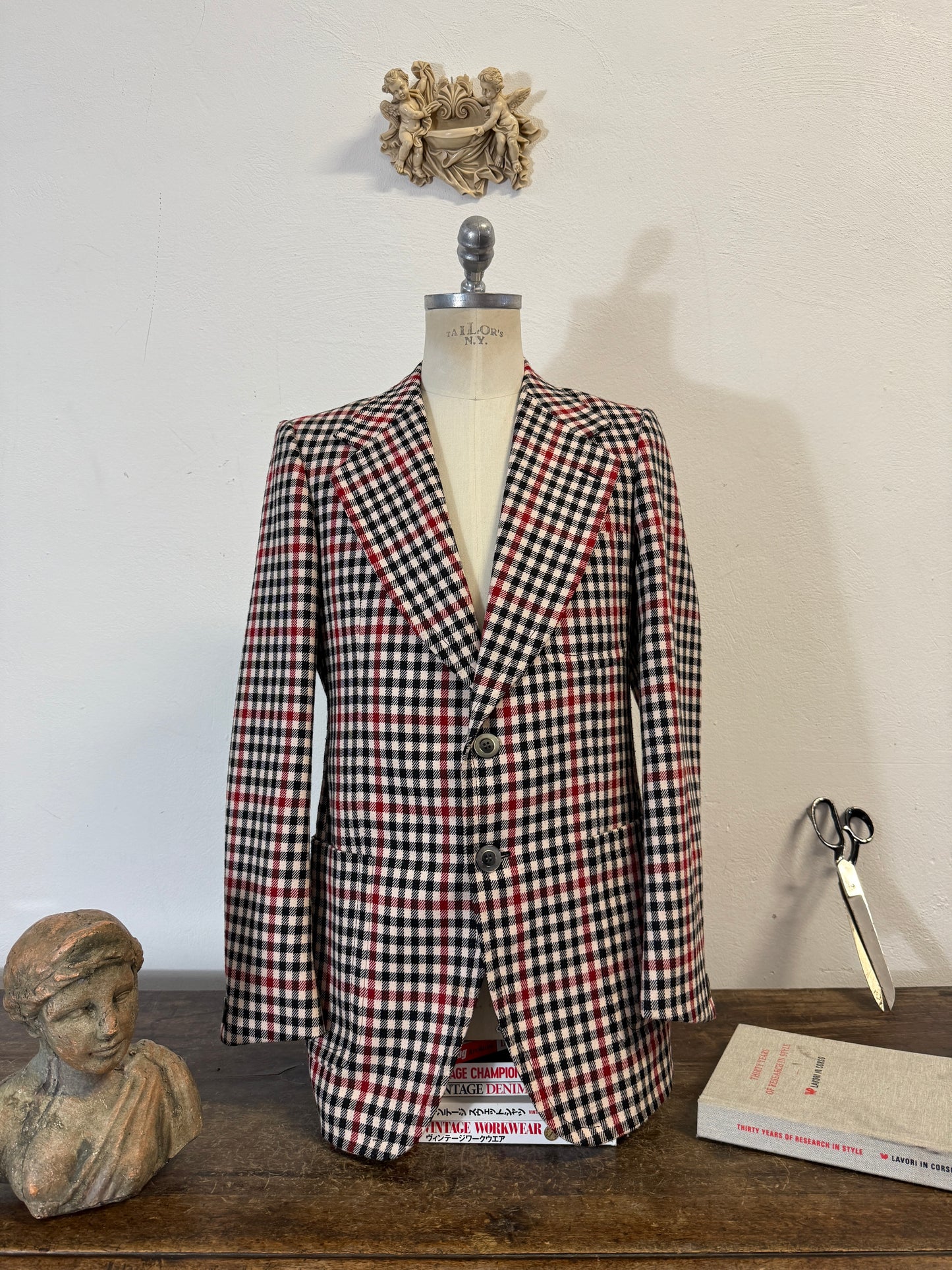 Vintage Checkered Wool Jacket “M/L”