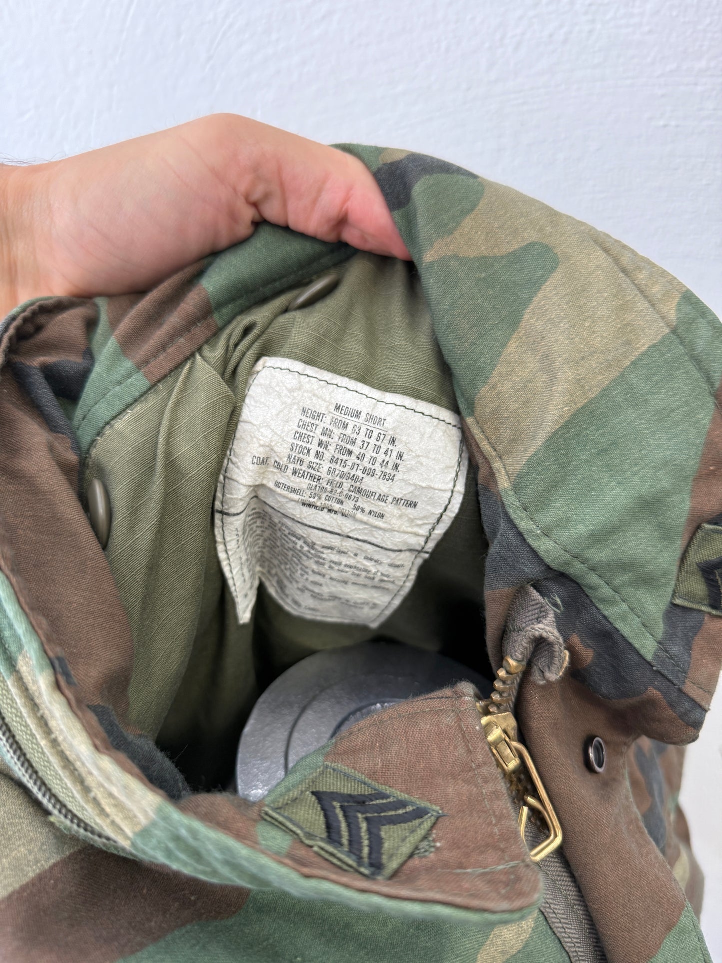 Vintage Woodland Field Jacket M65 Us Army “M”