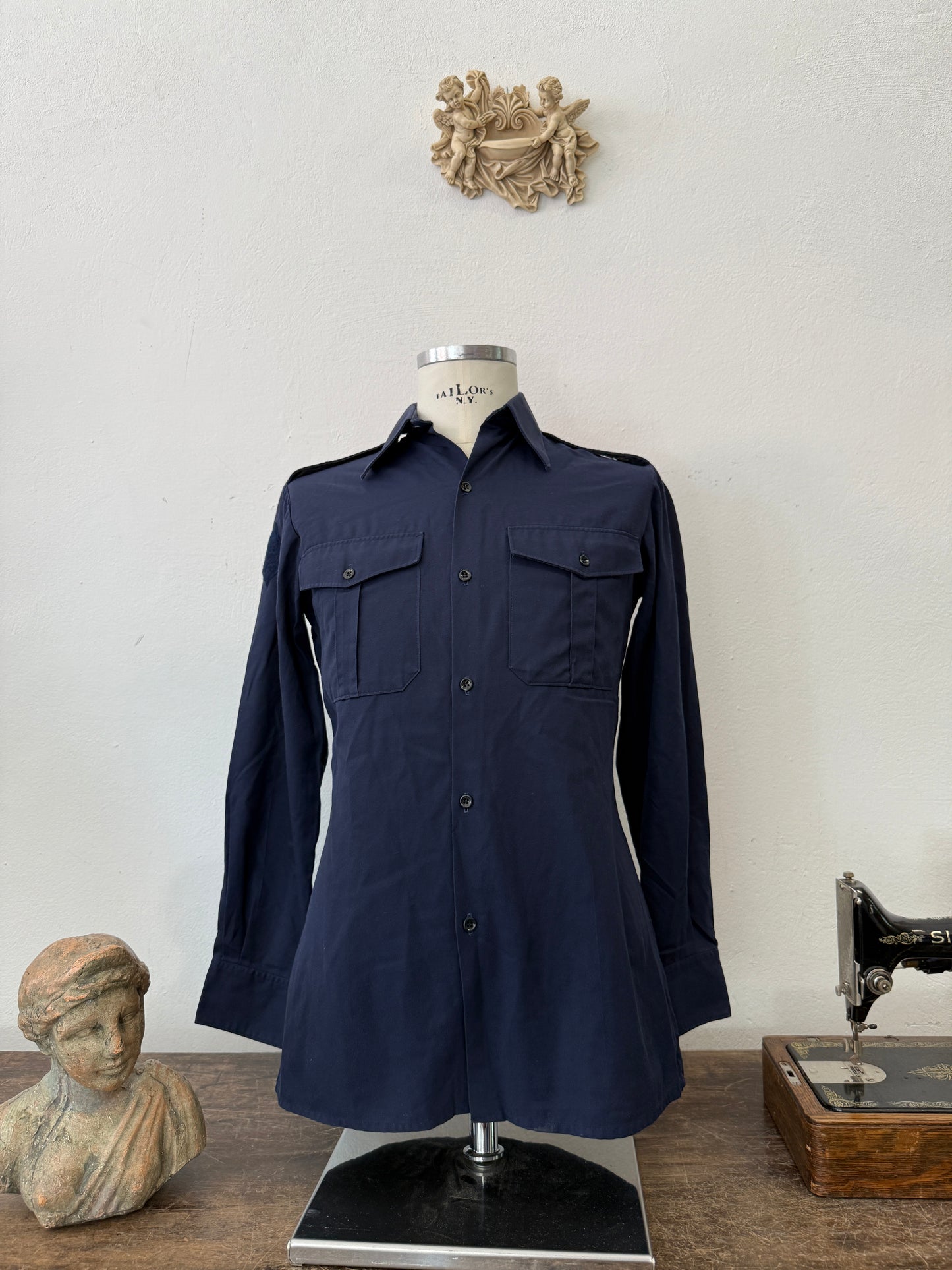 Vintage 70’s French Army Shirt “S”