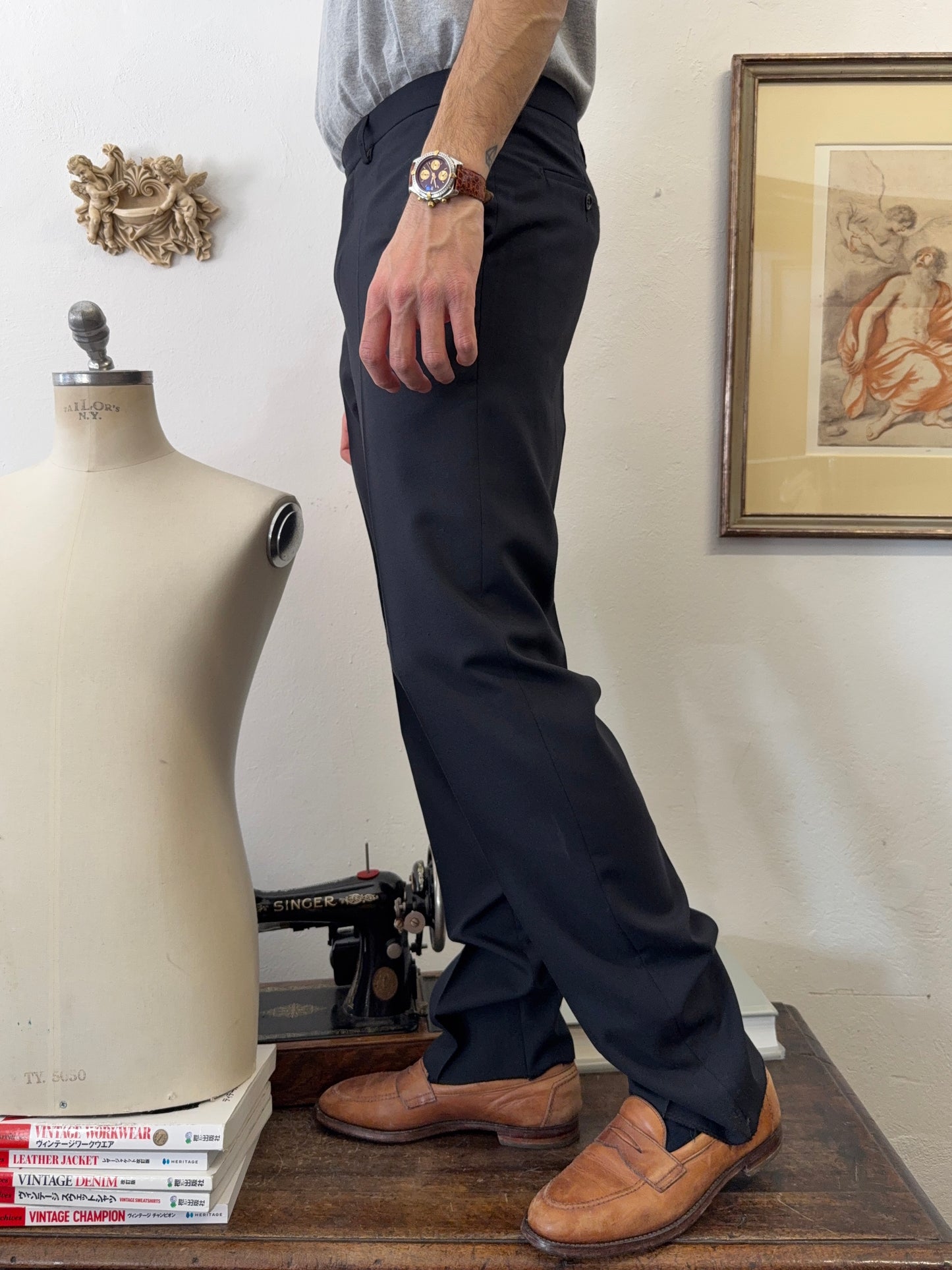 Blue Chino Pants “W35”