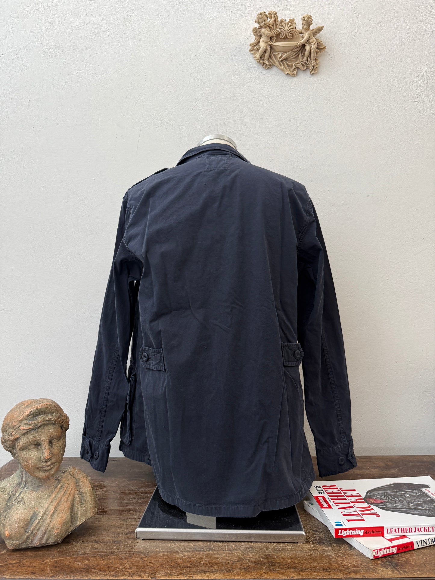 Jungle Jacket Popeline First Pattern Blue Navy - Chesapeake’s