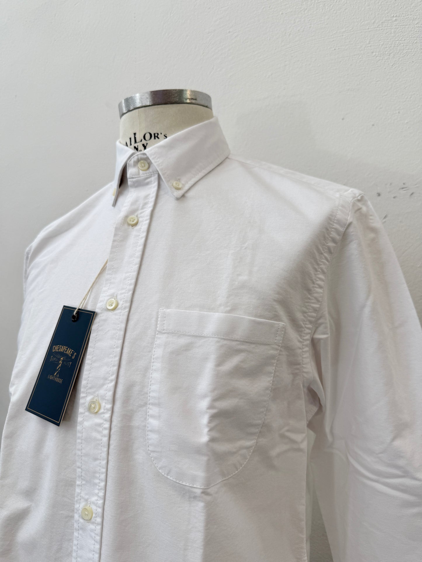 B.D. Oxford Shirt Cornell White - Chesapeake’s