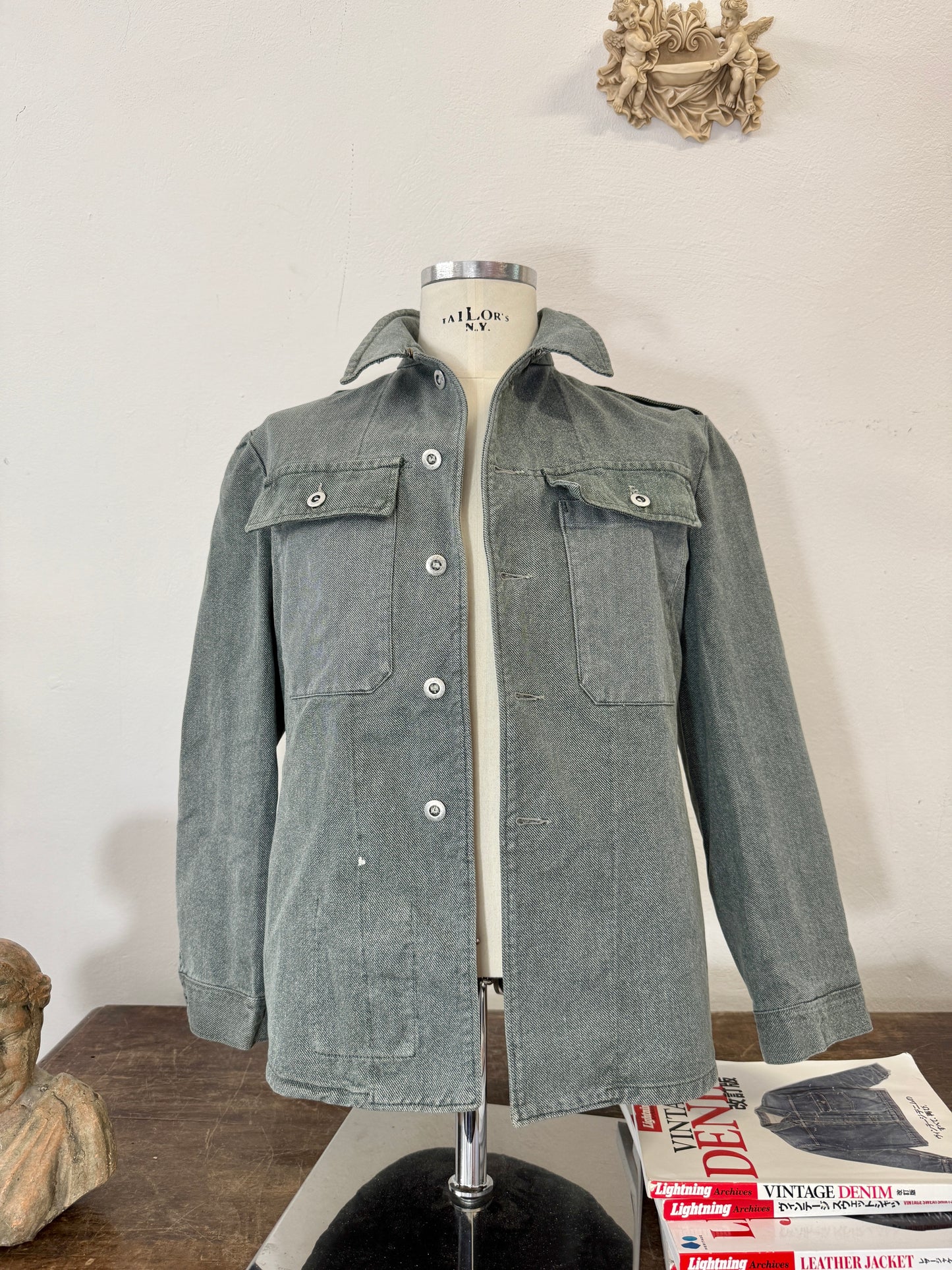Vintage Selvedge Swiss Army Jacket “S/M”