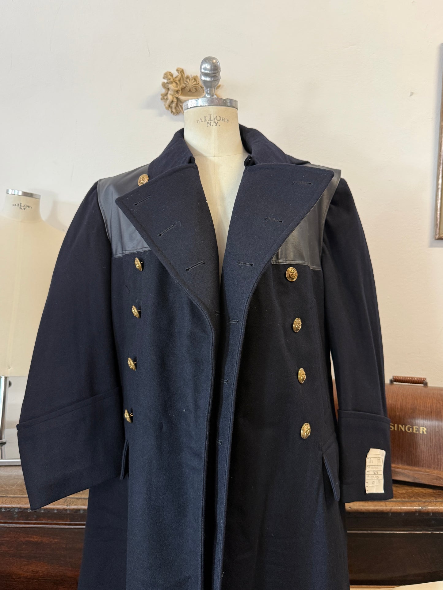 Rare Vintage German Navy Bundesmarine Coat – Wachmantel 1950s “L/XL”