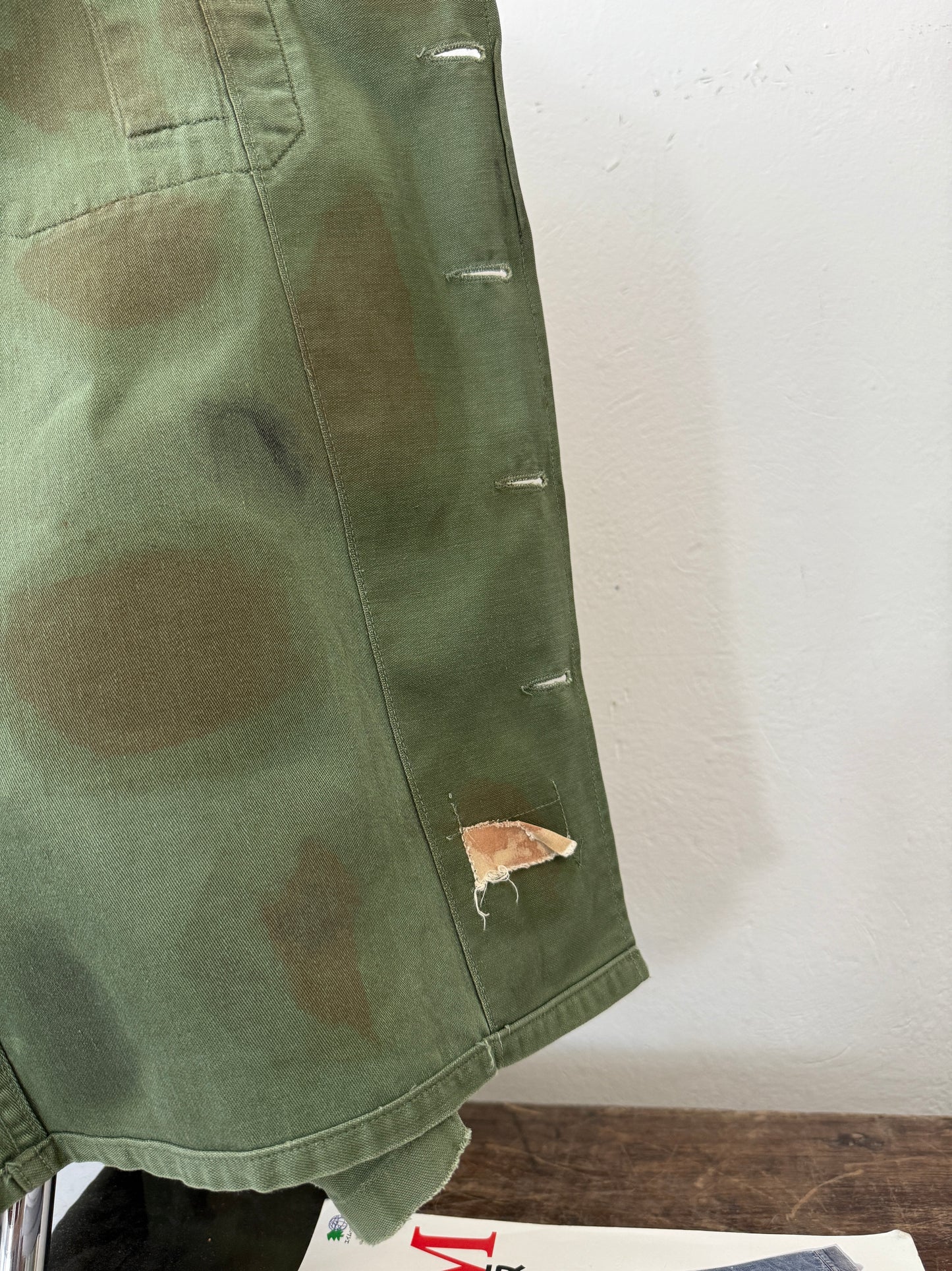 Vintage Camo Shirt Us Army Vietnam - Custom “L”