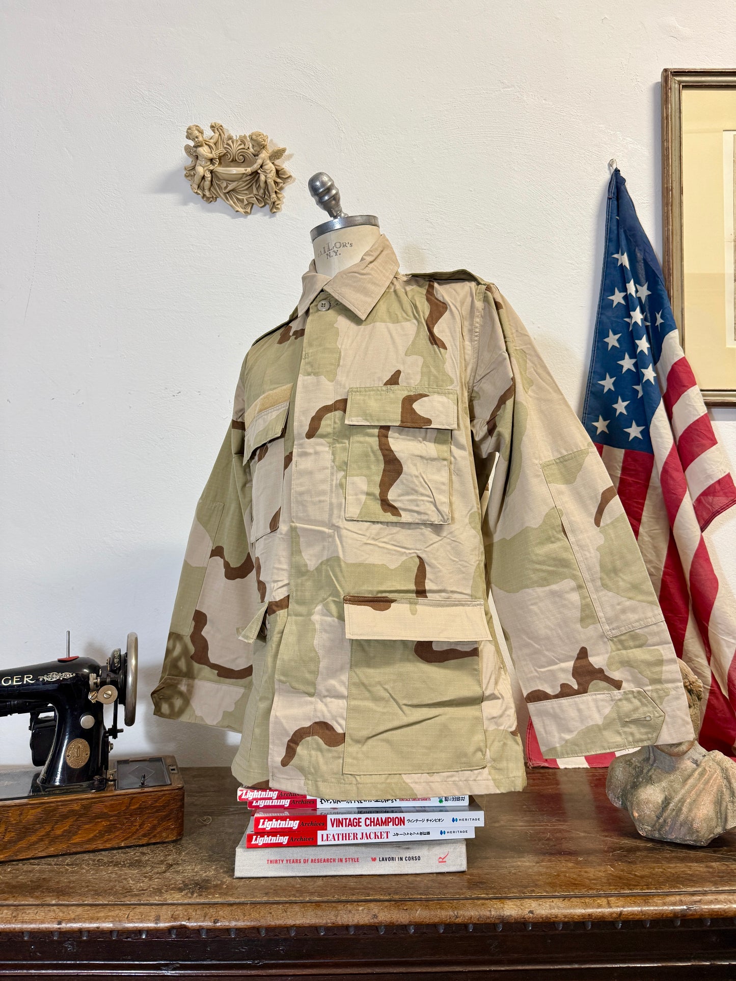 Deadstock BDU Camo Jacket Rip Stop US Army – Faded “L”