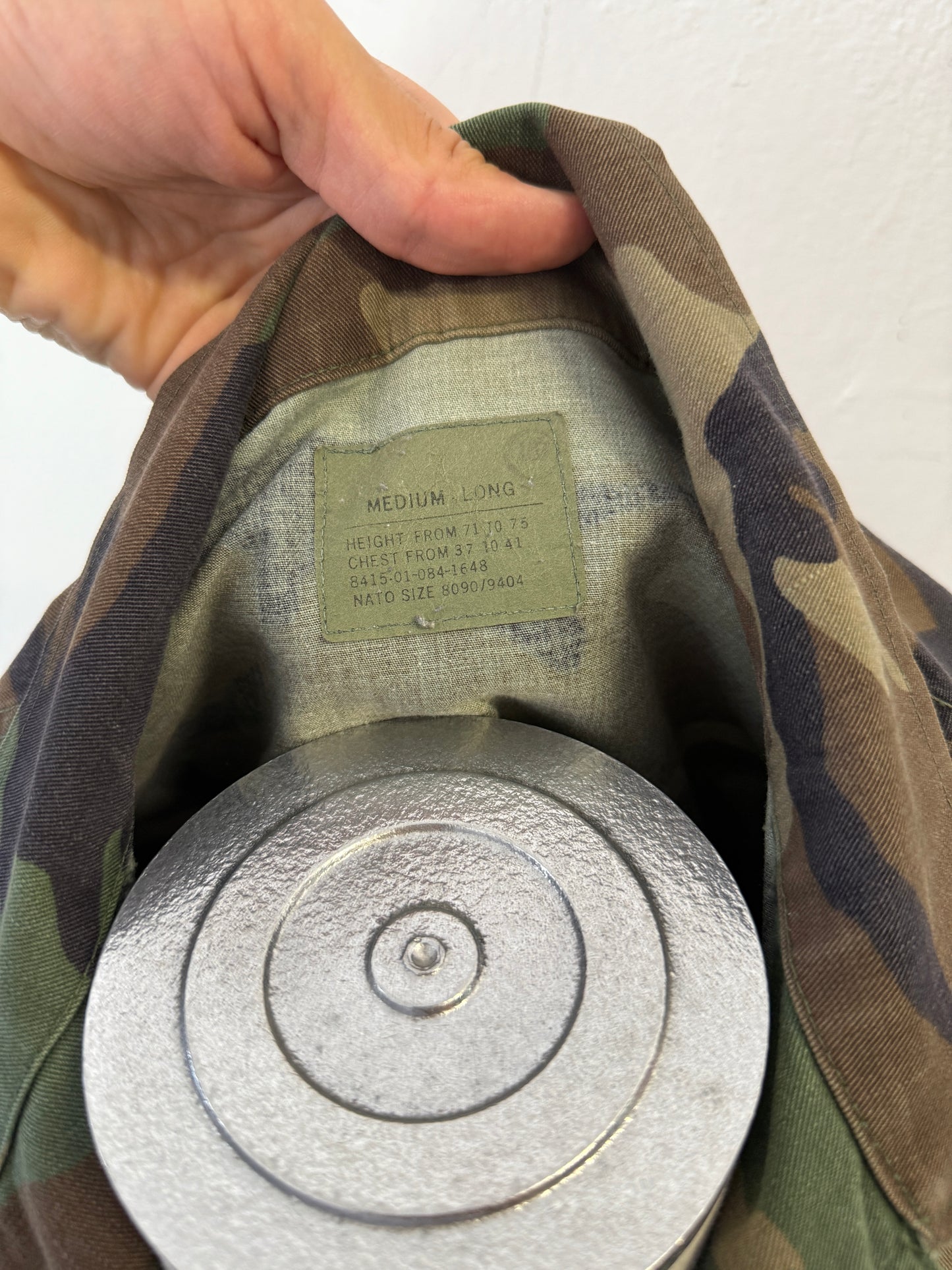 Vintage Woodland Camo Jacket “L/XL”