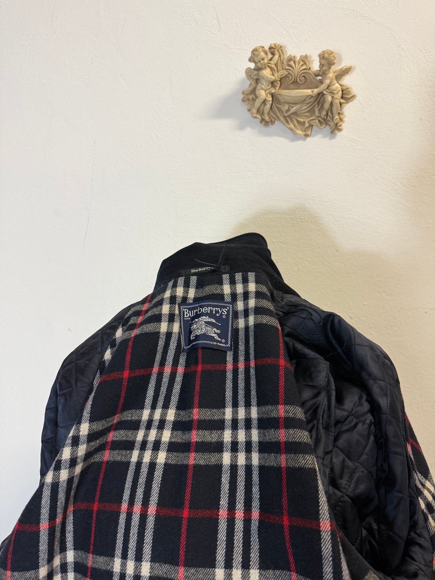 Vintage Raglan Wool Burberry Coat “L”