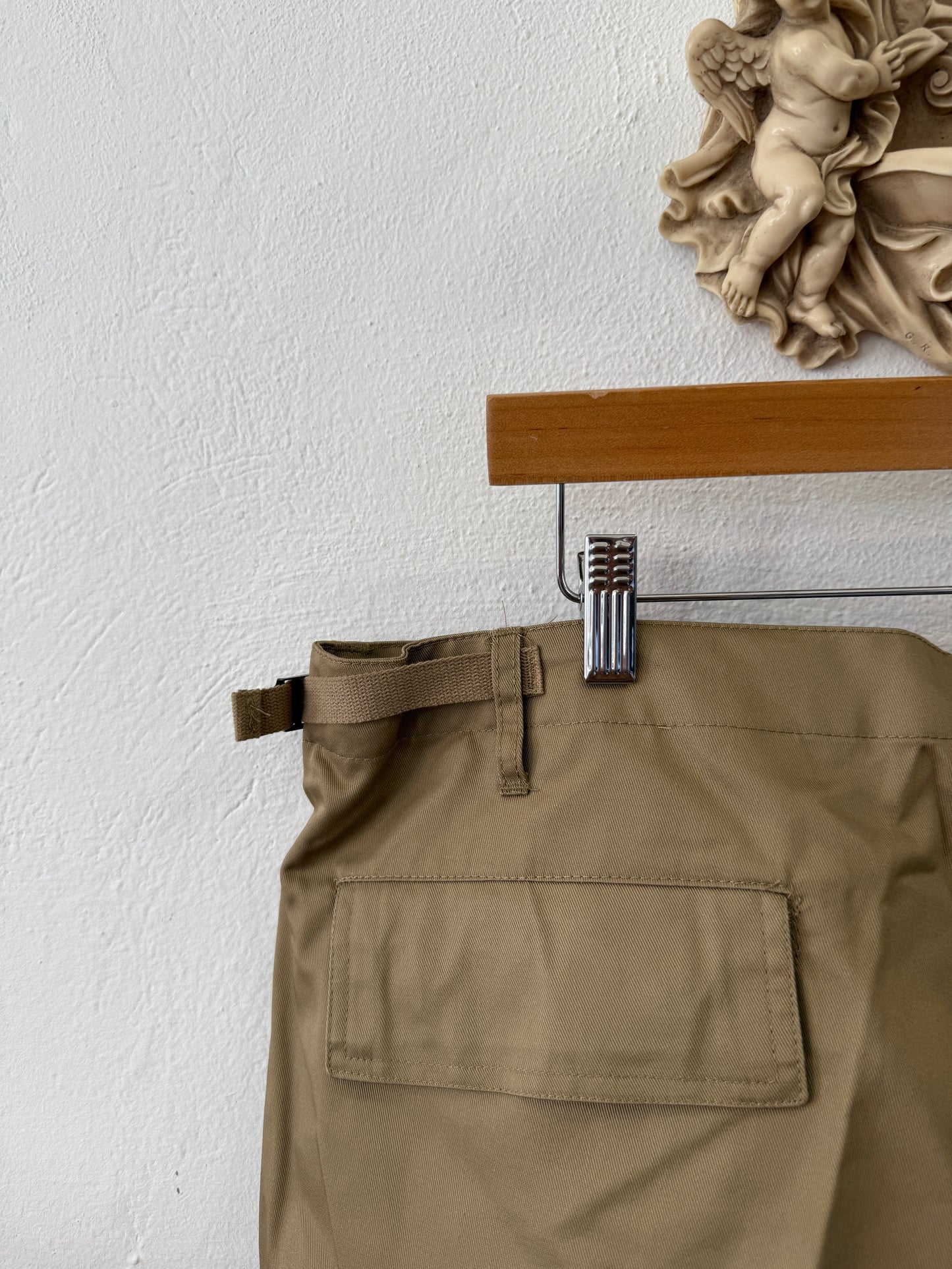 Beige Cargo Short
