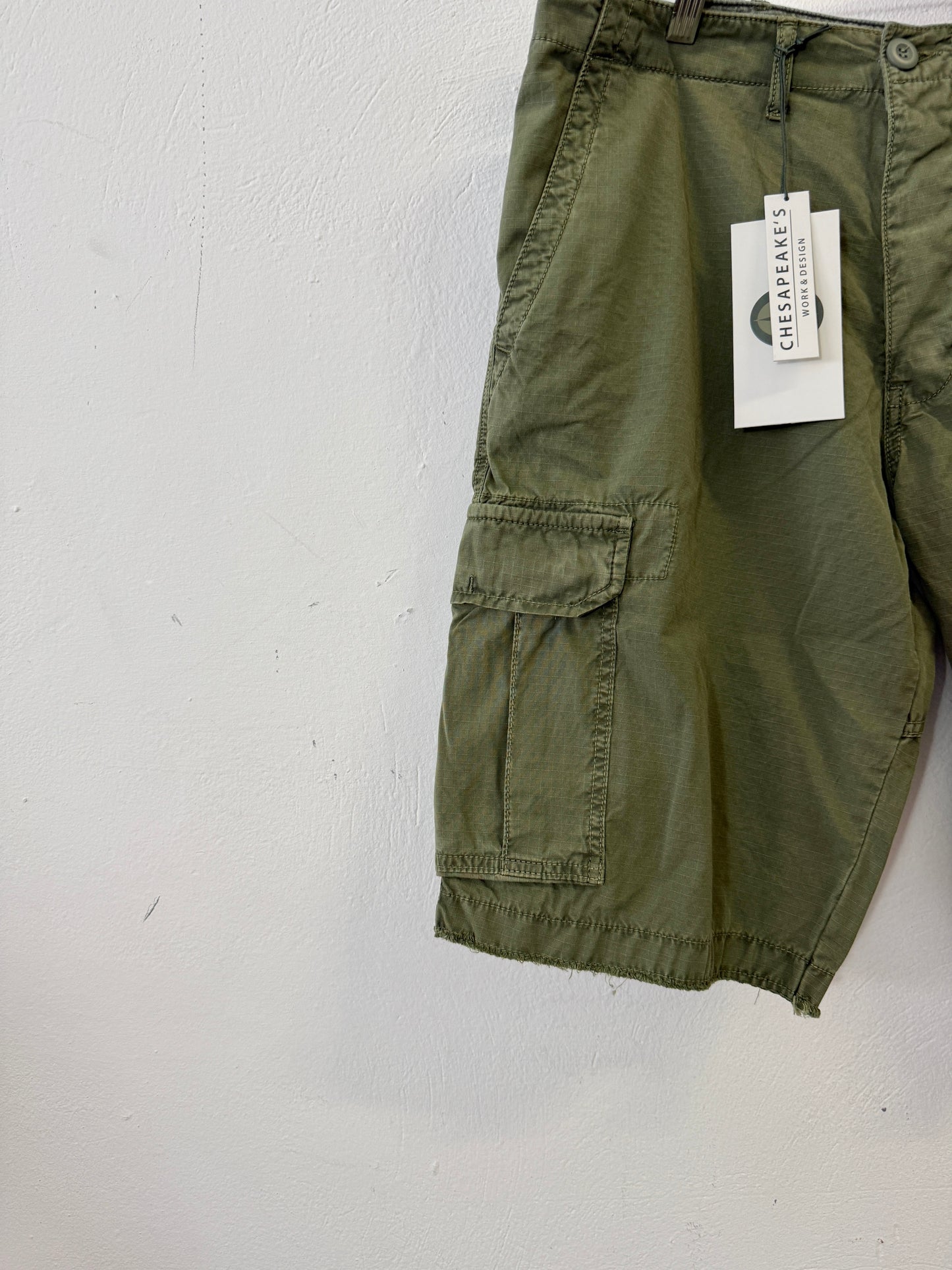 Cargo Short Barras Military Green - Chesapeakes