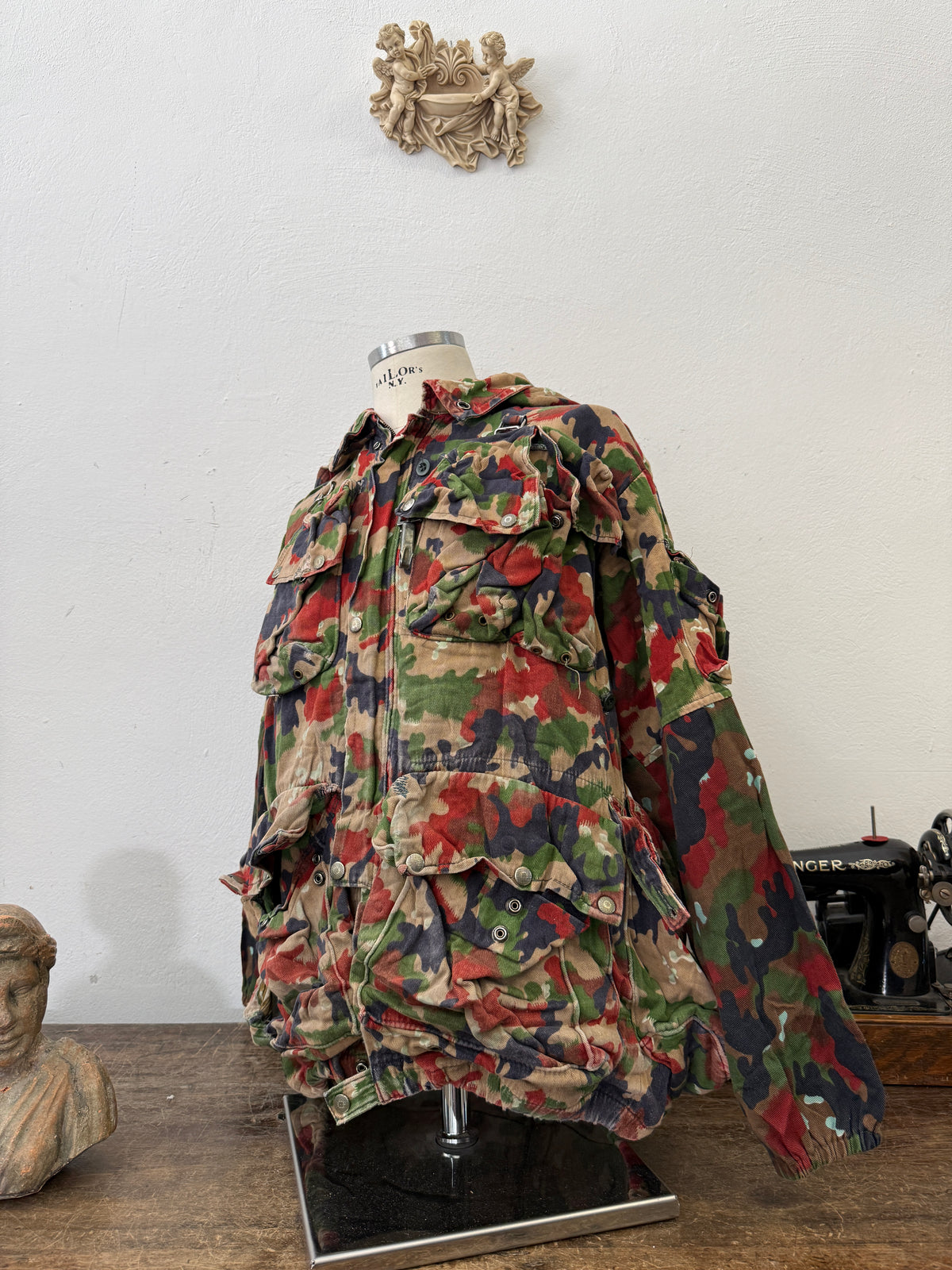Vintage Swiss Army Camo Jacket M70 “XL”