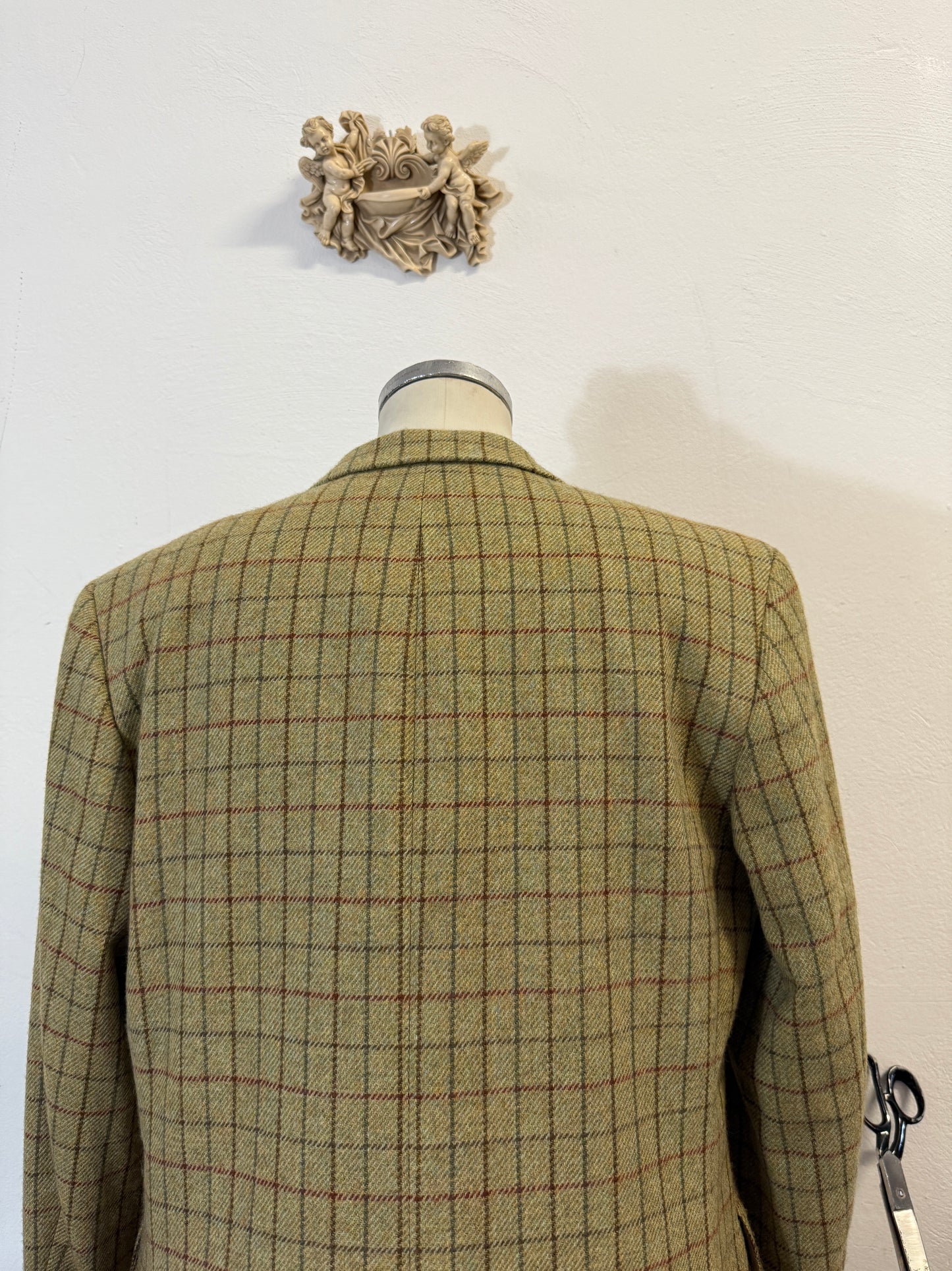 Vintage Checkered Wool Jacket “L”
