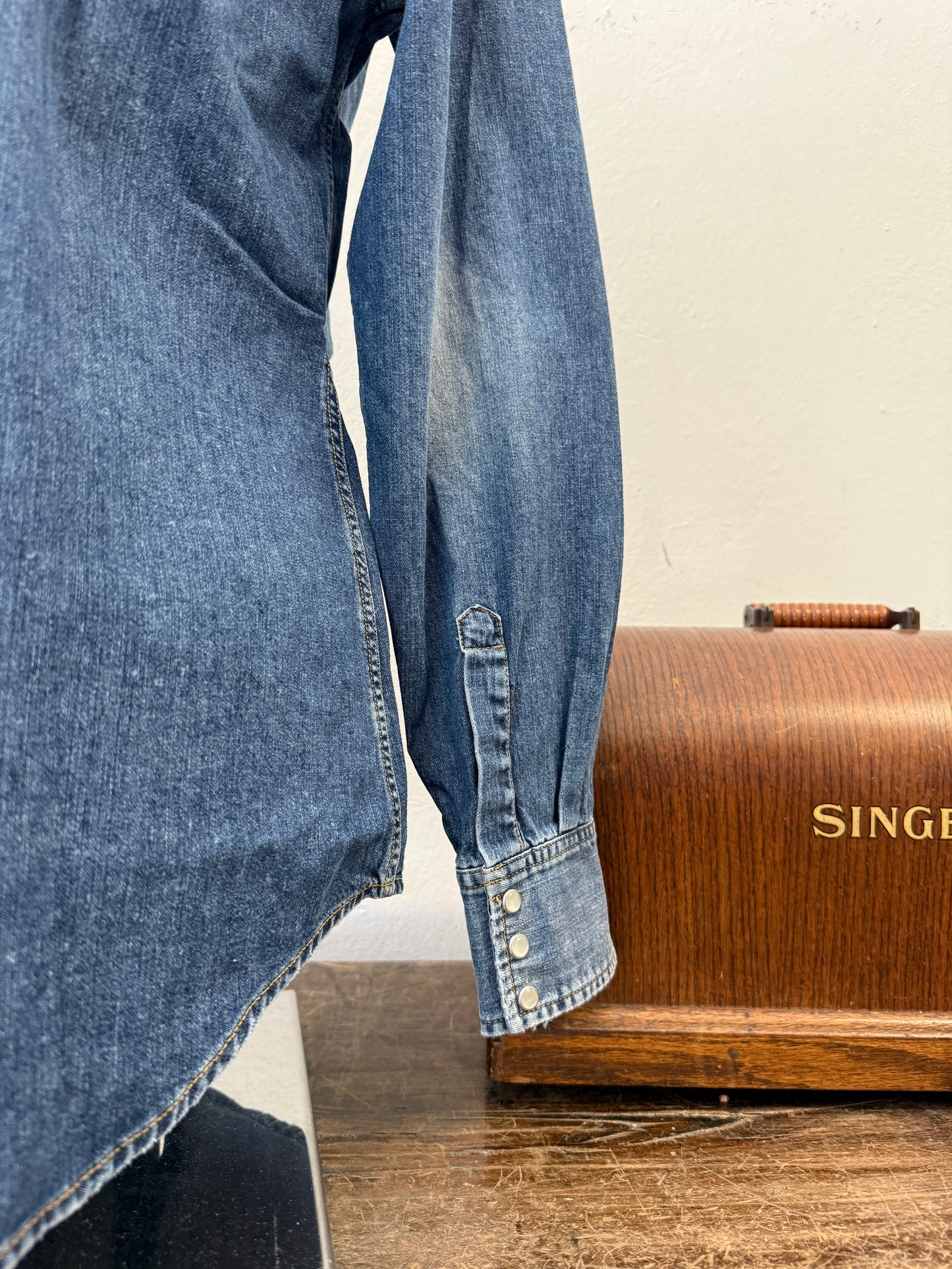 Western “Jeckerson” Denim Shirt - S, M, L