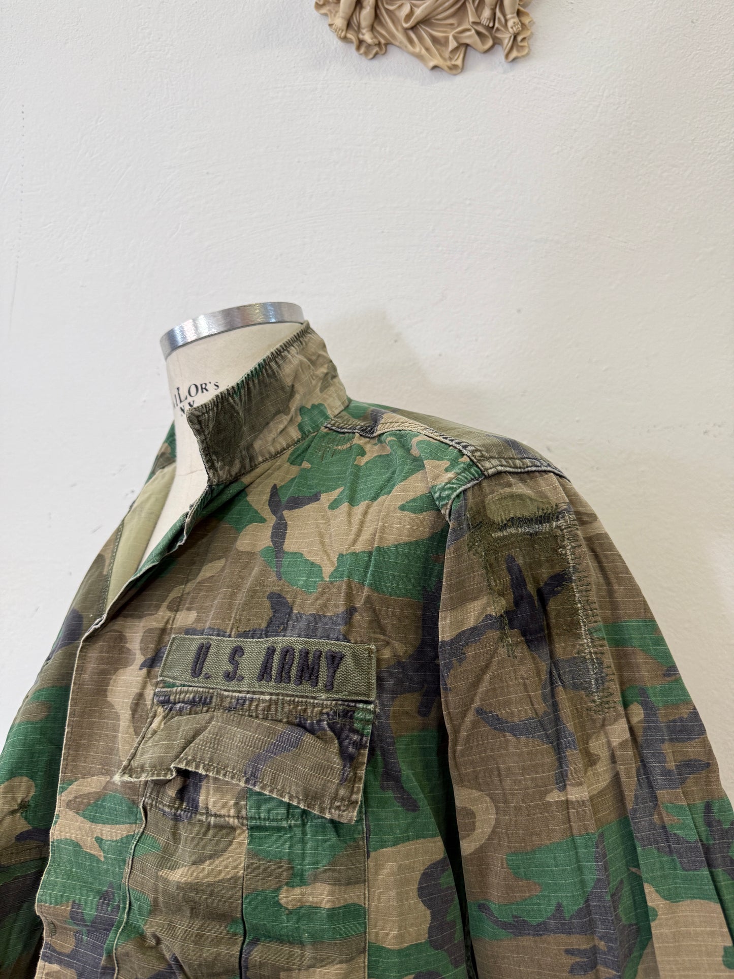 Vintage 1970-80s ERDL Camouflage Pattern Hot Weather Jacket Ripstop “S”