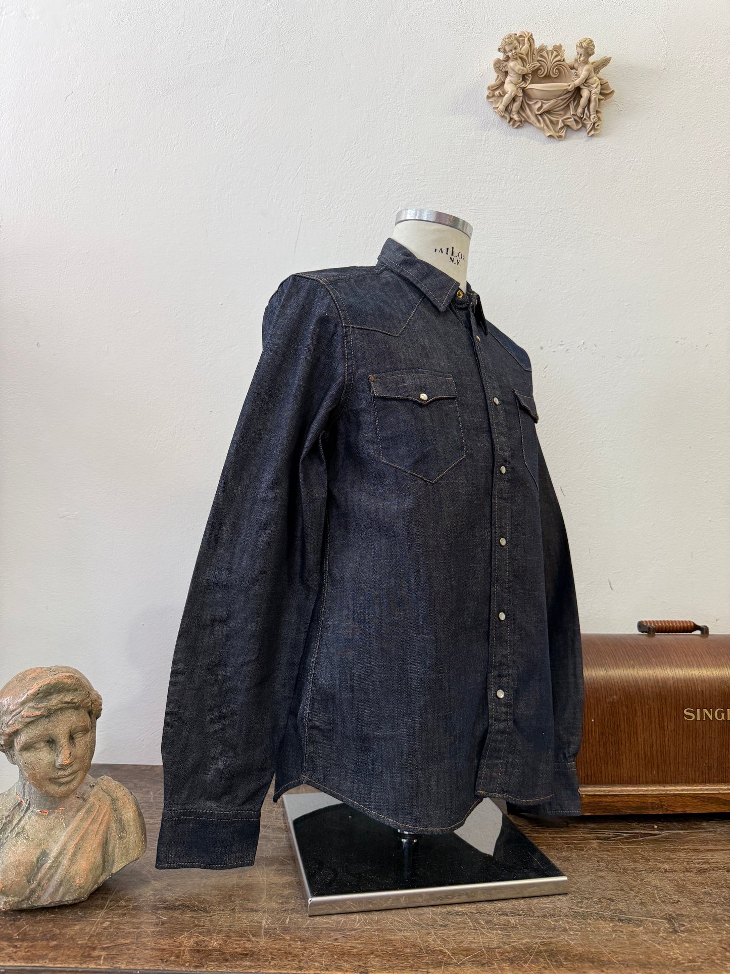 Western “Jeckerson” Denim Shirt - XS, S, M