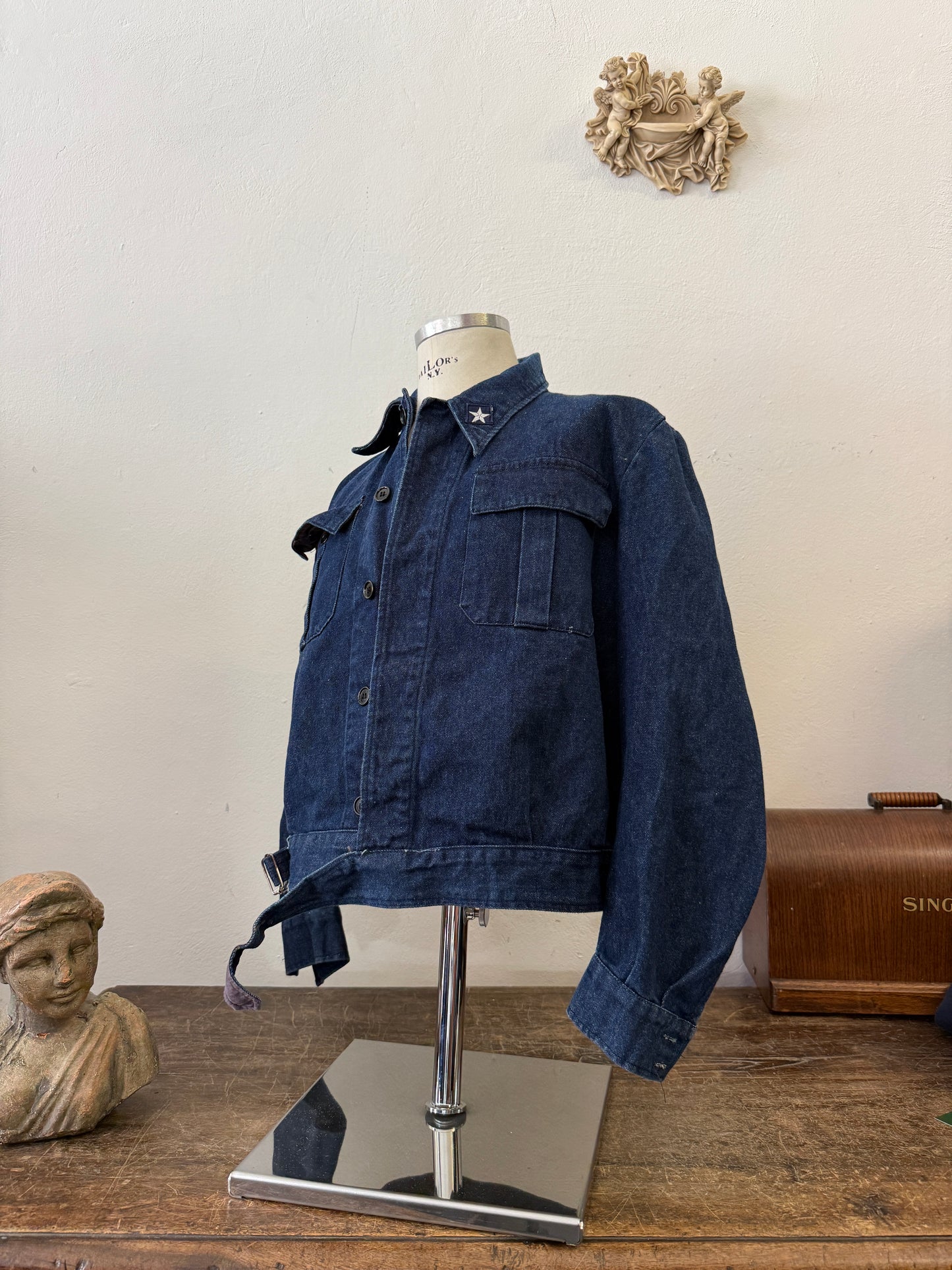 Vintage 90’s Italian Navy Jacket “M”
