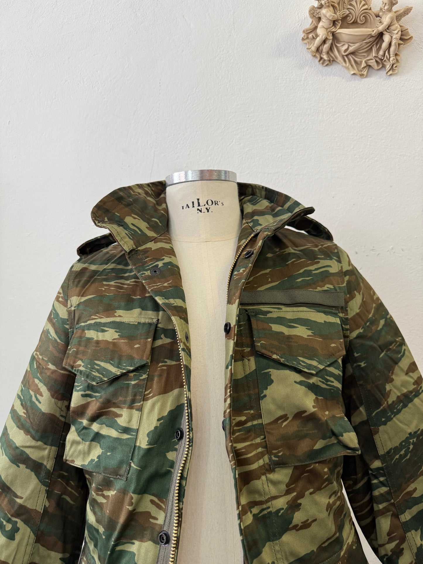 Vintage Greek Army Field Jacket M65 With Liner “S”