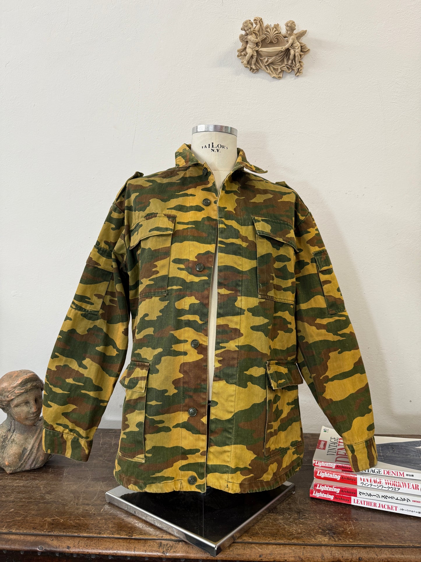 Vintage Camo Military Jacket “L/XL”