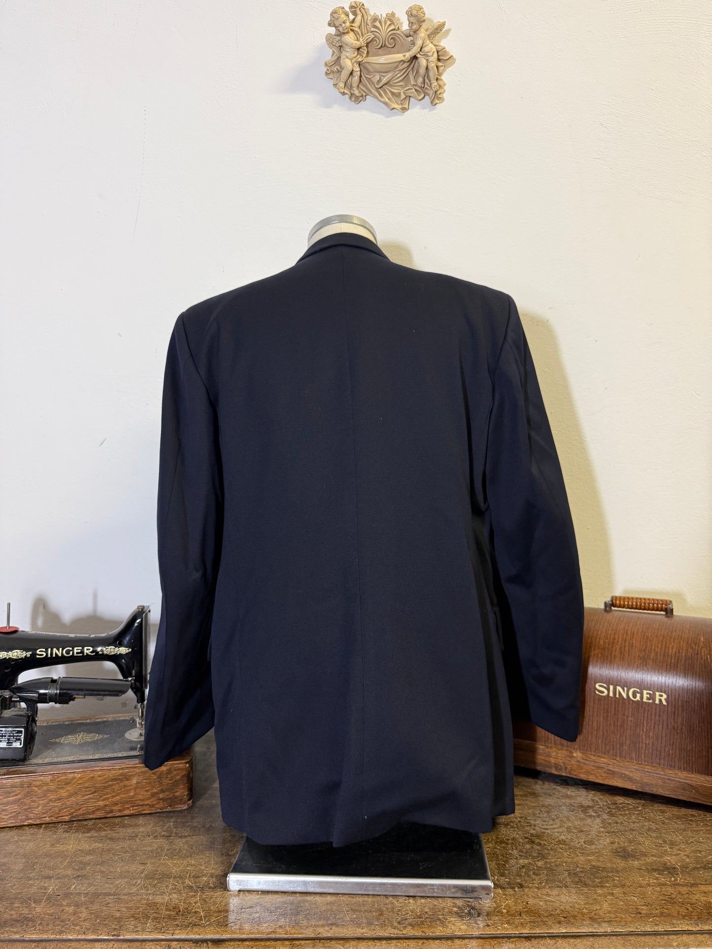 Vintage 00’s Italian Navy Double Breasted Jacket “L/XL”