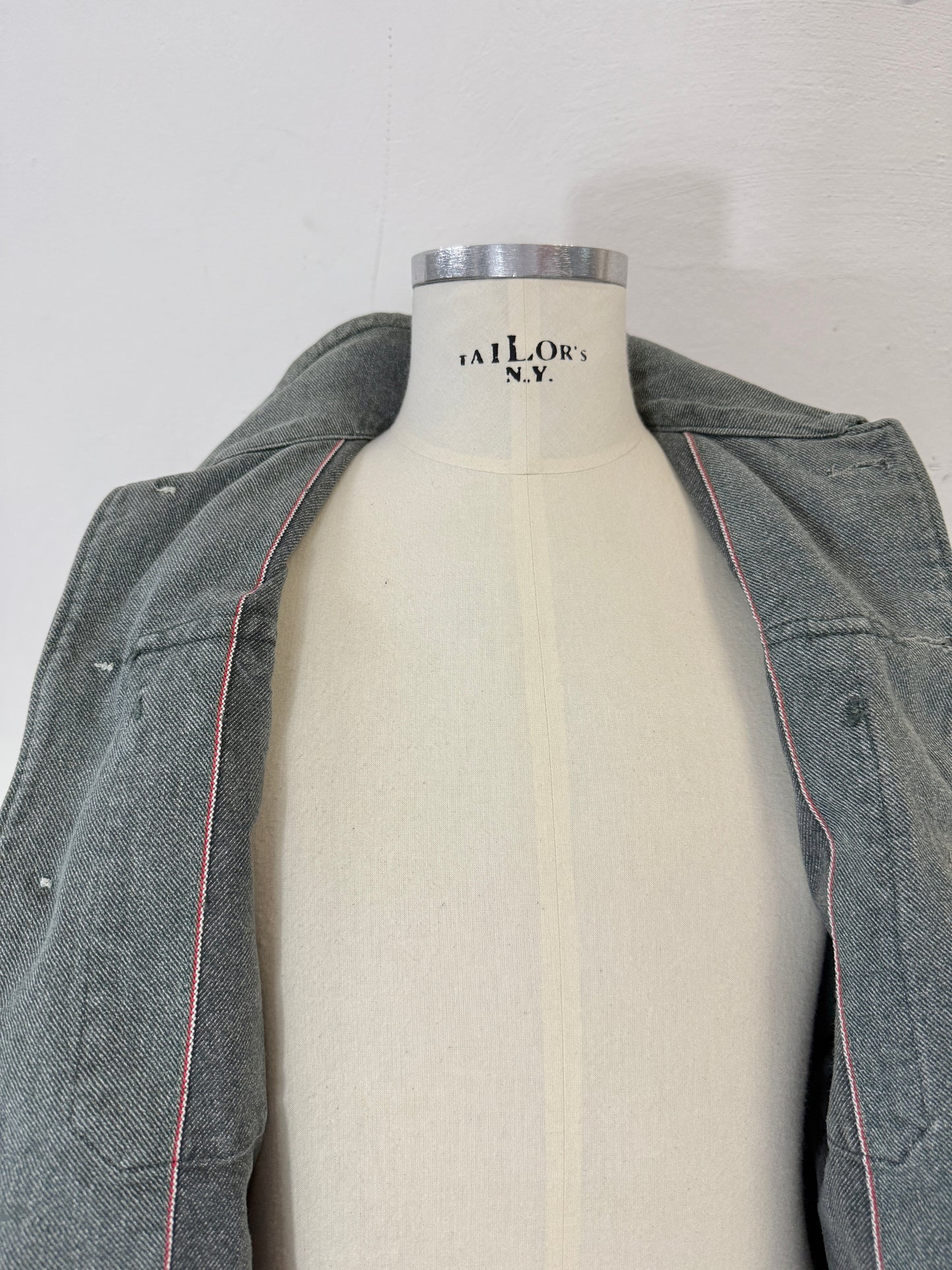 Vintage Selvedge Swiss Army Jacket “S/M”