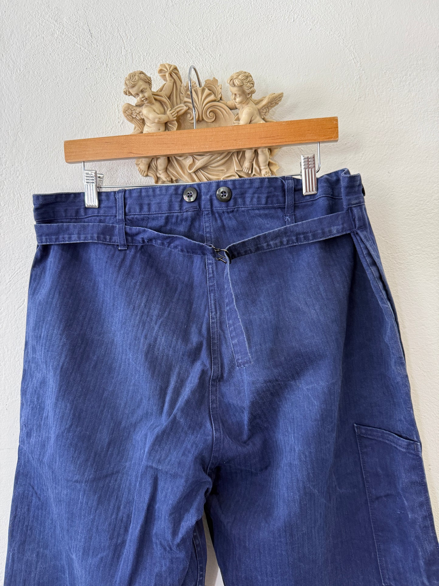 Vintage German Army Work Pants HBT “W36”