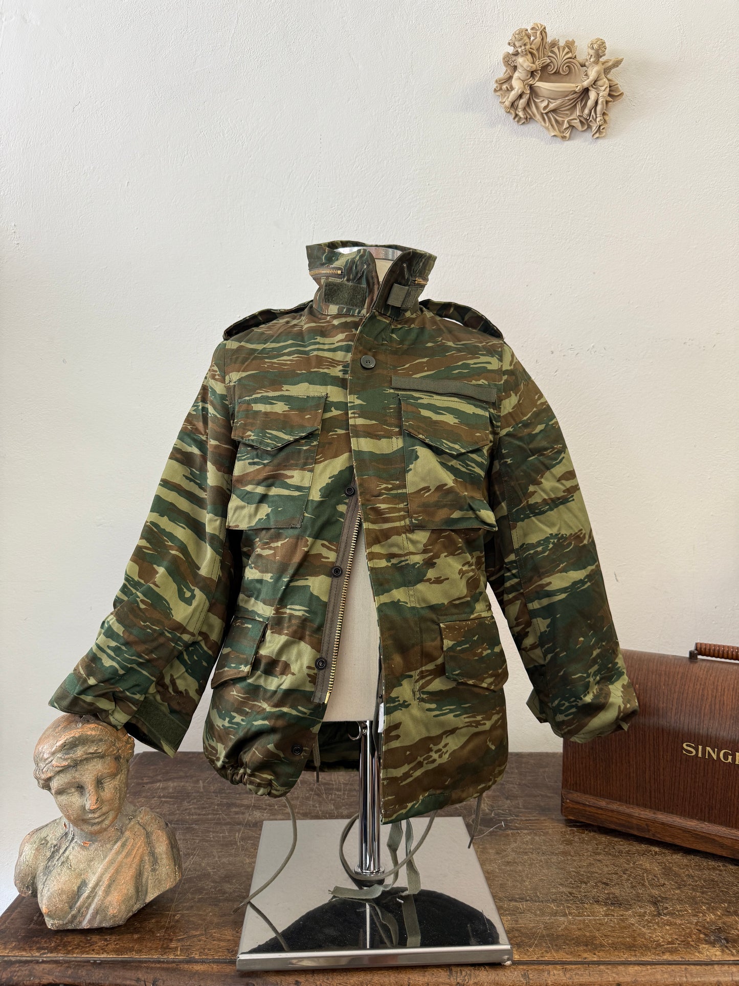 Vintage Greek Army Field Jacket M65 With Liner “S”