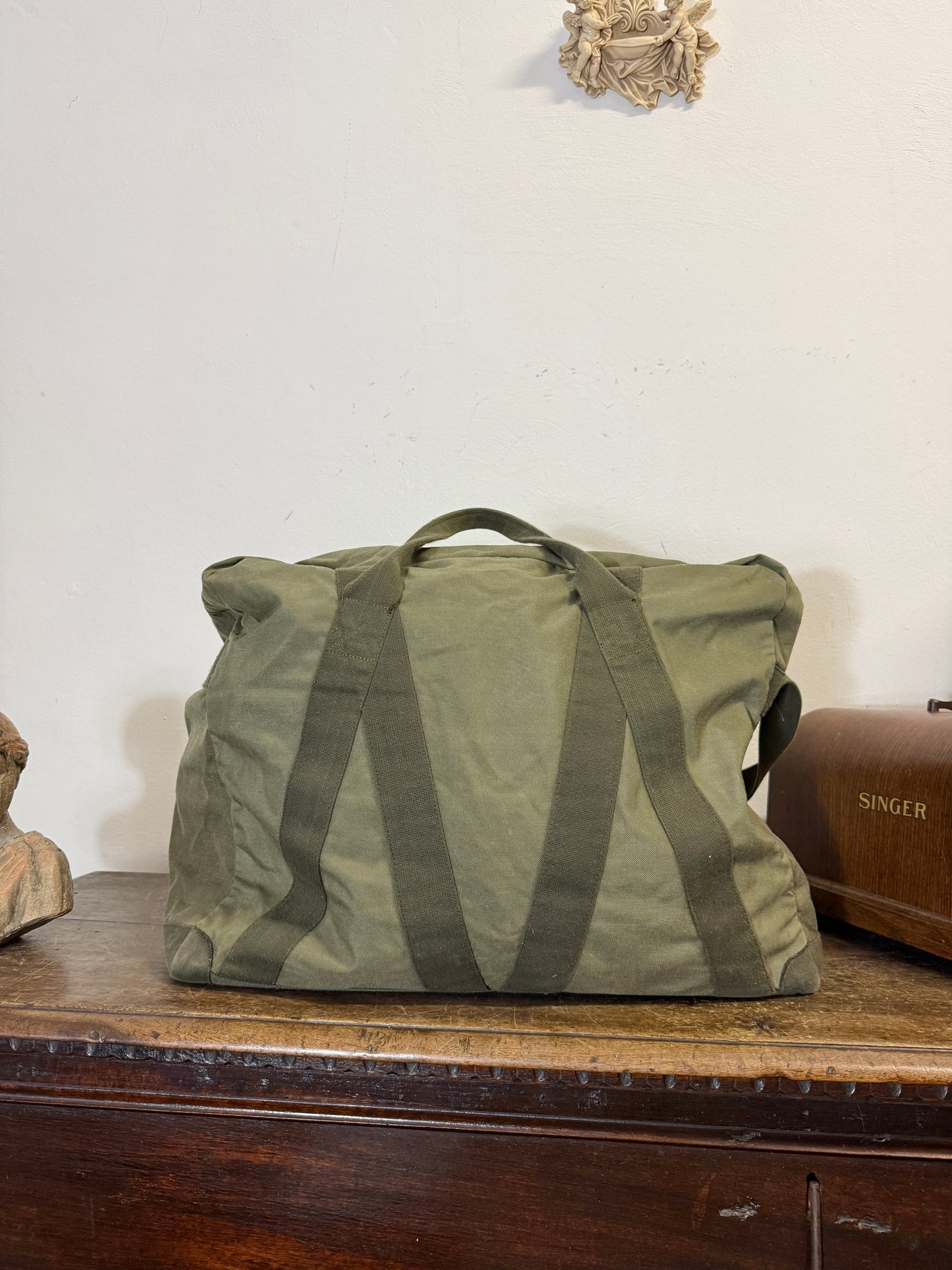 Vintage German Army Flight Bag