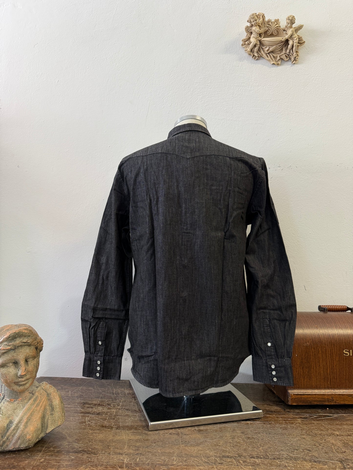 Western “Jeckerson” Denim Shirt - XS, S, M, L, XL, XXL