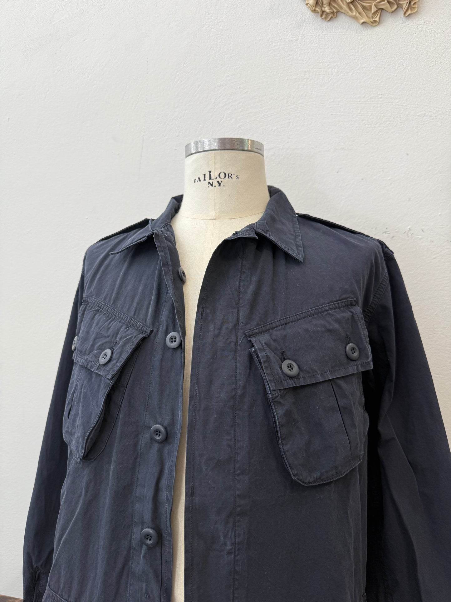 Jungle Jacket Popeline First Pattern Blue Navy - Chesapeake’s