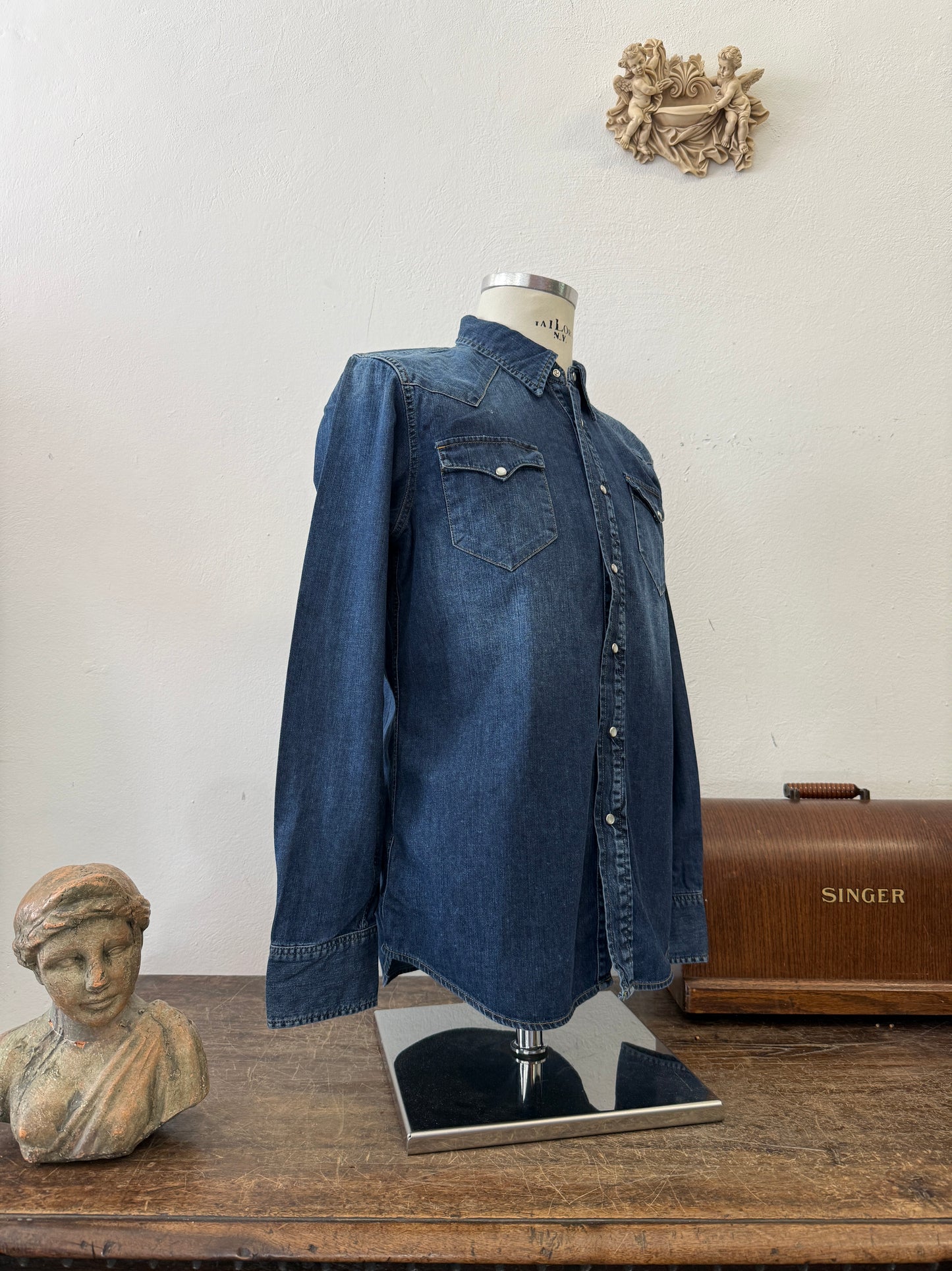 Western “Jeckerson” Denim Shirt - S, M, L