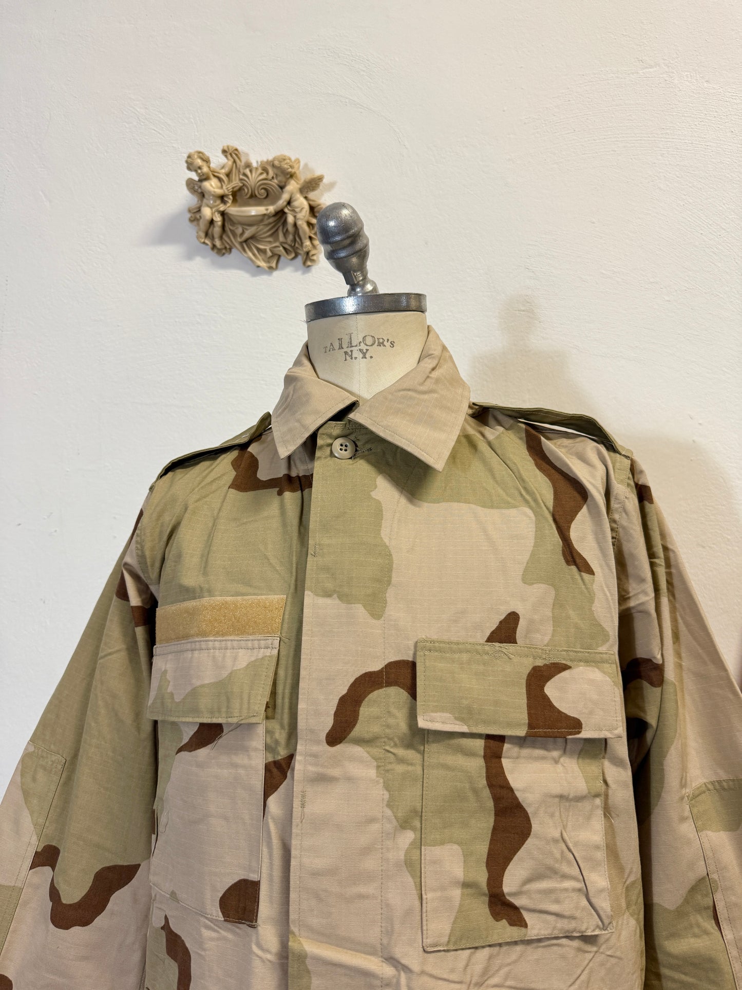 Deadstock BDU Camo Jacket Rip Stop US Army – Faded “L”
