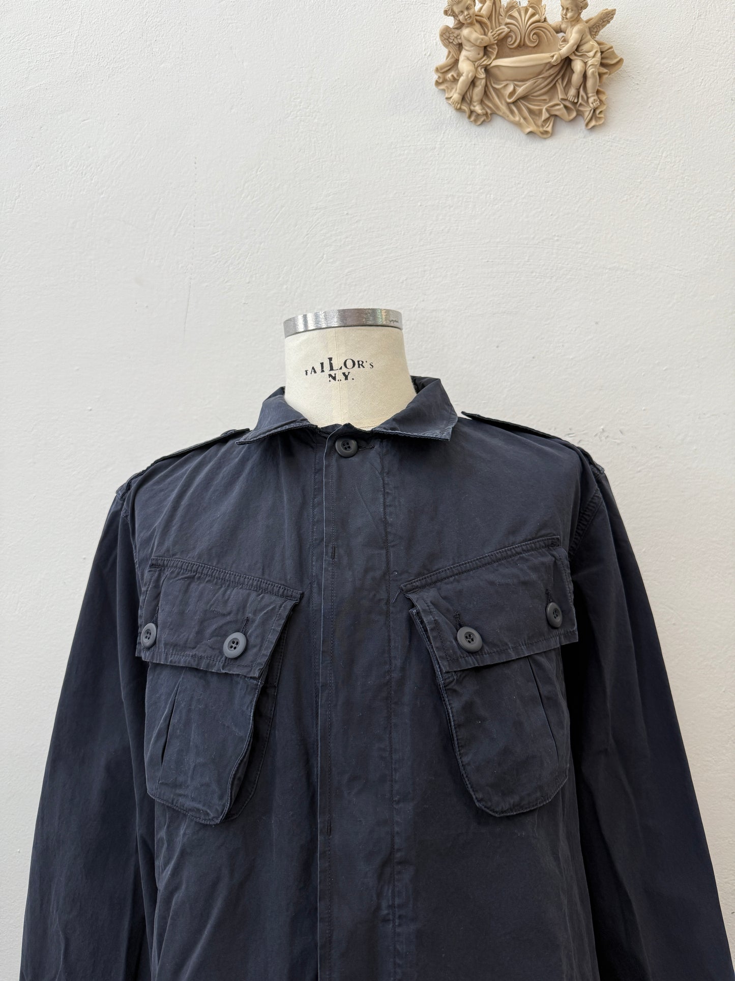 Jungle Jacket Popeline First Pattern Blue Navy - Chesapeake’s