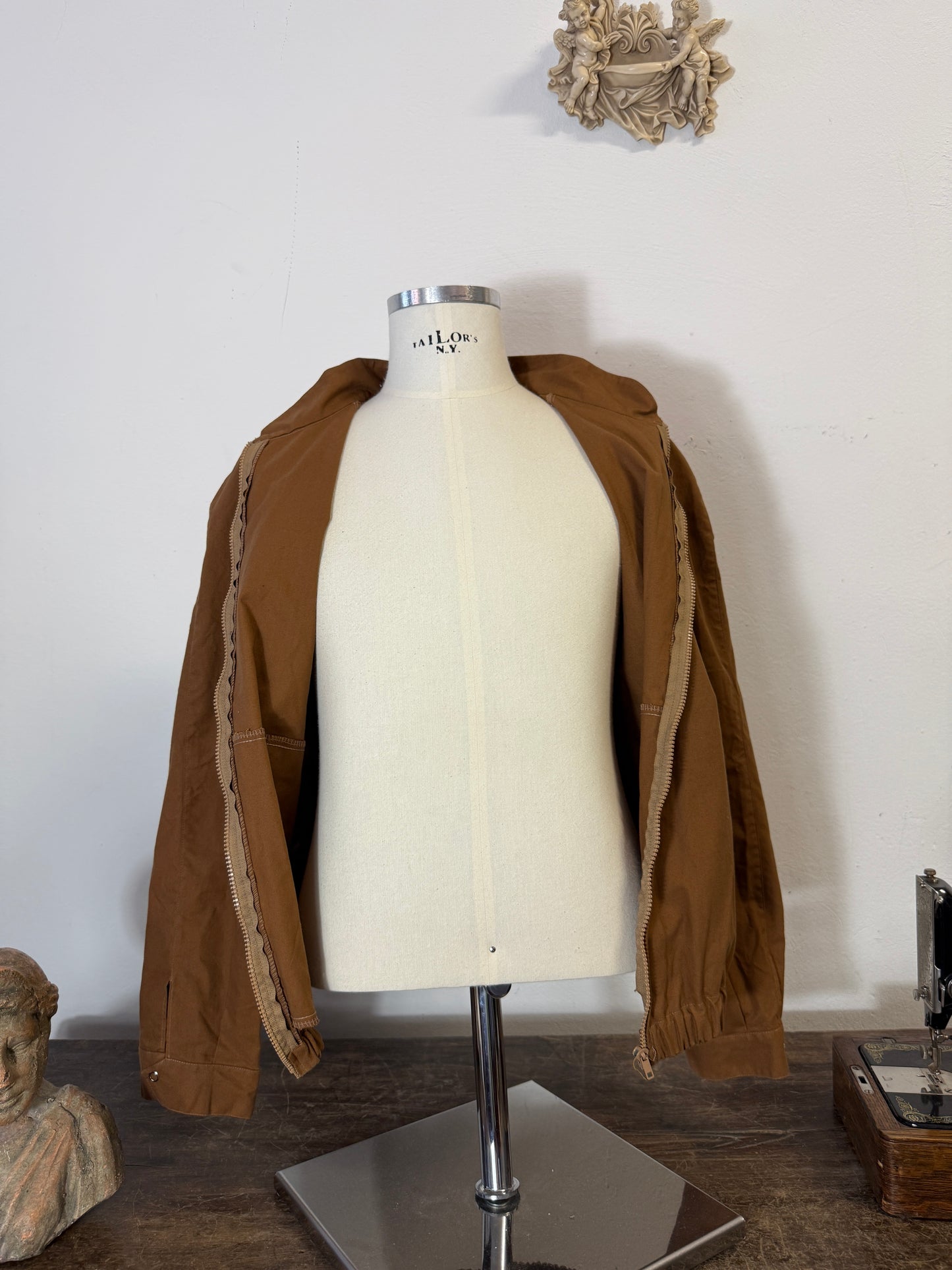 Vintage Brown Bomber Jacket “L”