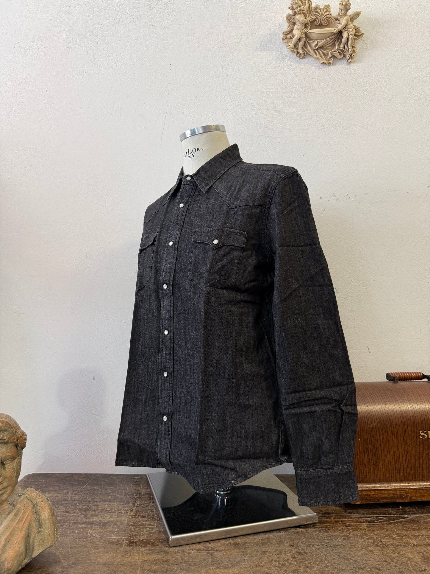 Western “Jeckerson” Denim Shirt - XS, S, M, L, XL, XXL