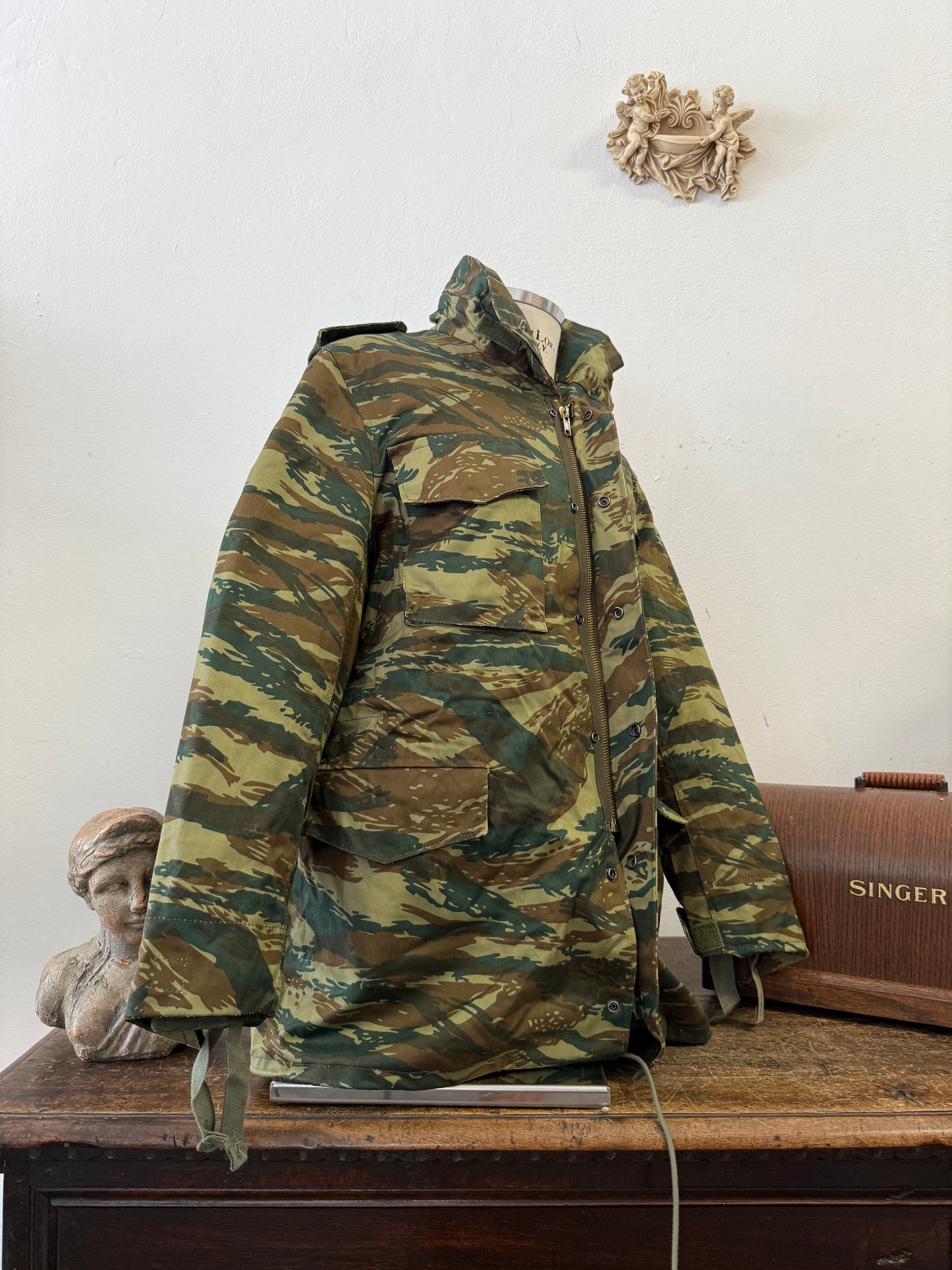 Vintage Greek Army Field Jacket M65 With Liner “XL”